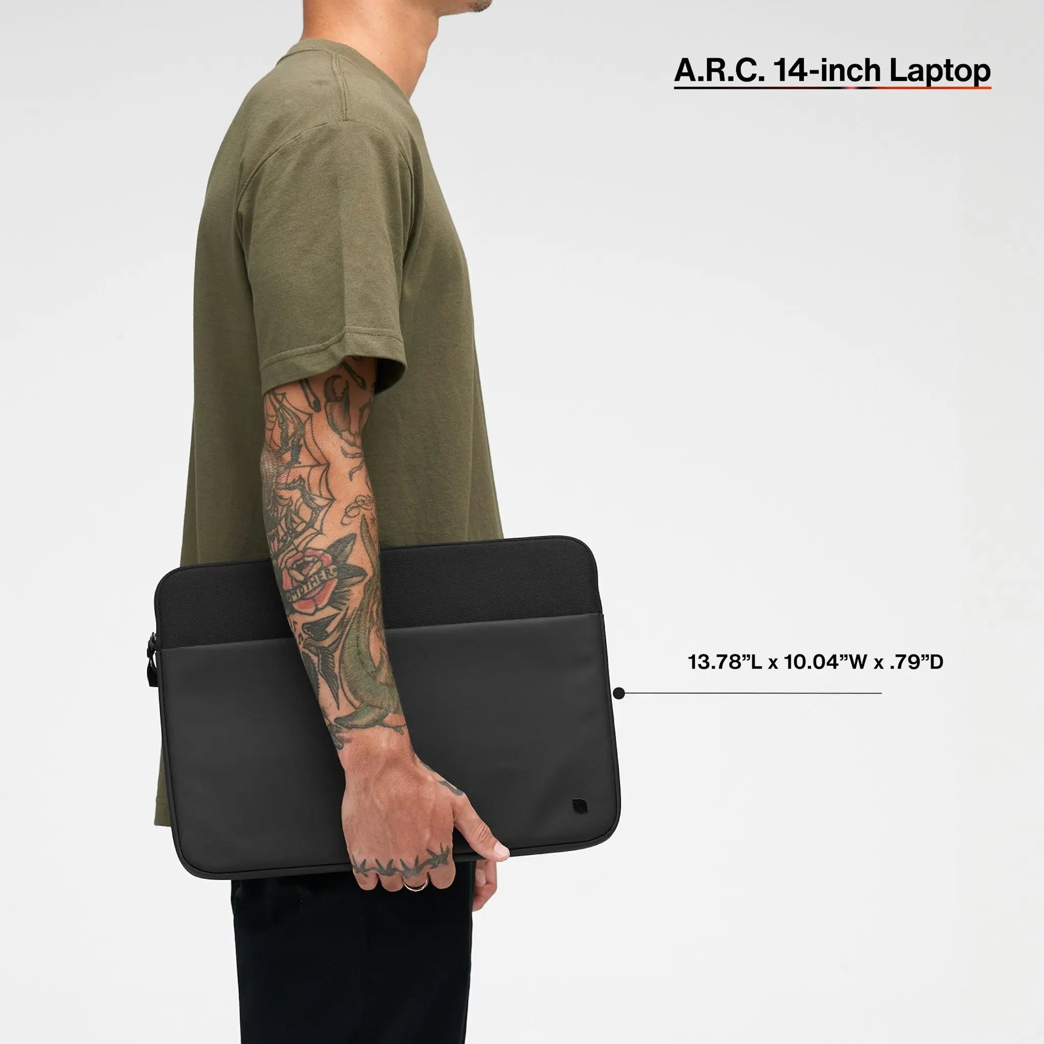A.R.C. Sleeve With ReSpun 100% Recycled Polyester for 14-inch Laptop (M1-M4, 2021-2024) Incase | 13.8" x 10"x .8"