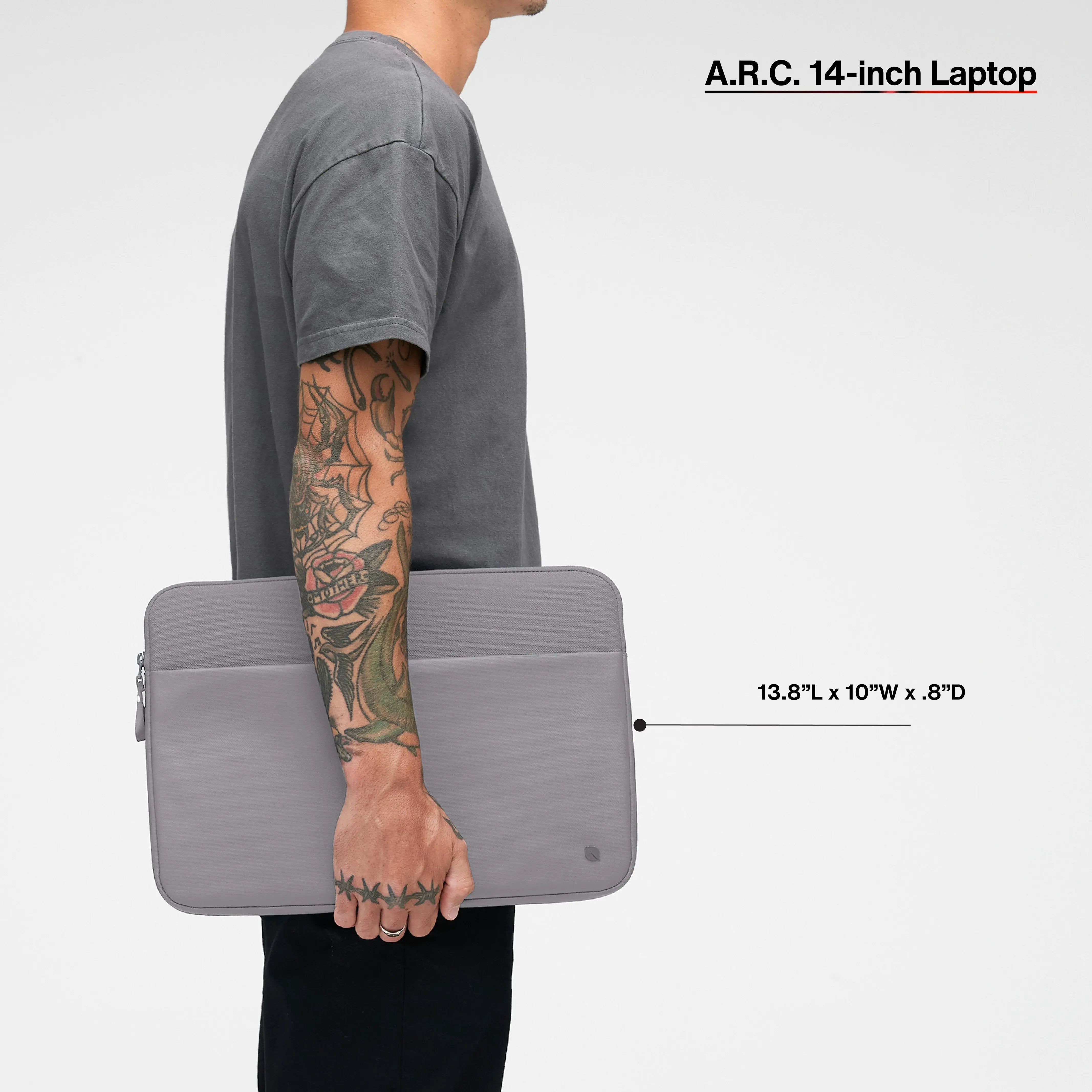 A.R.C. Sleeve With ReSpun 100% Recycled Polyester for 14-inch Laptop (M1-M4, 2021-2024) Incase | 13.8" x 10"x .8"