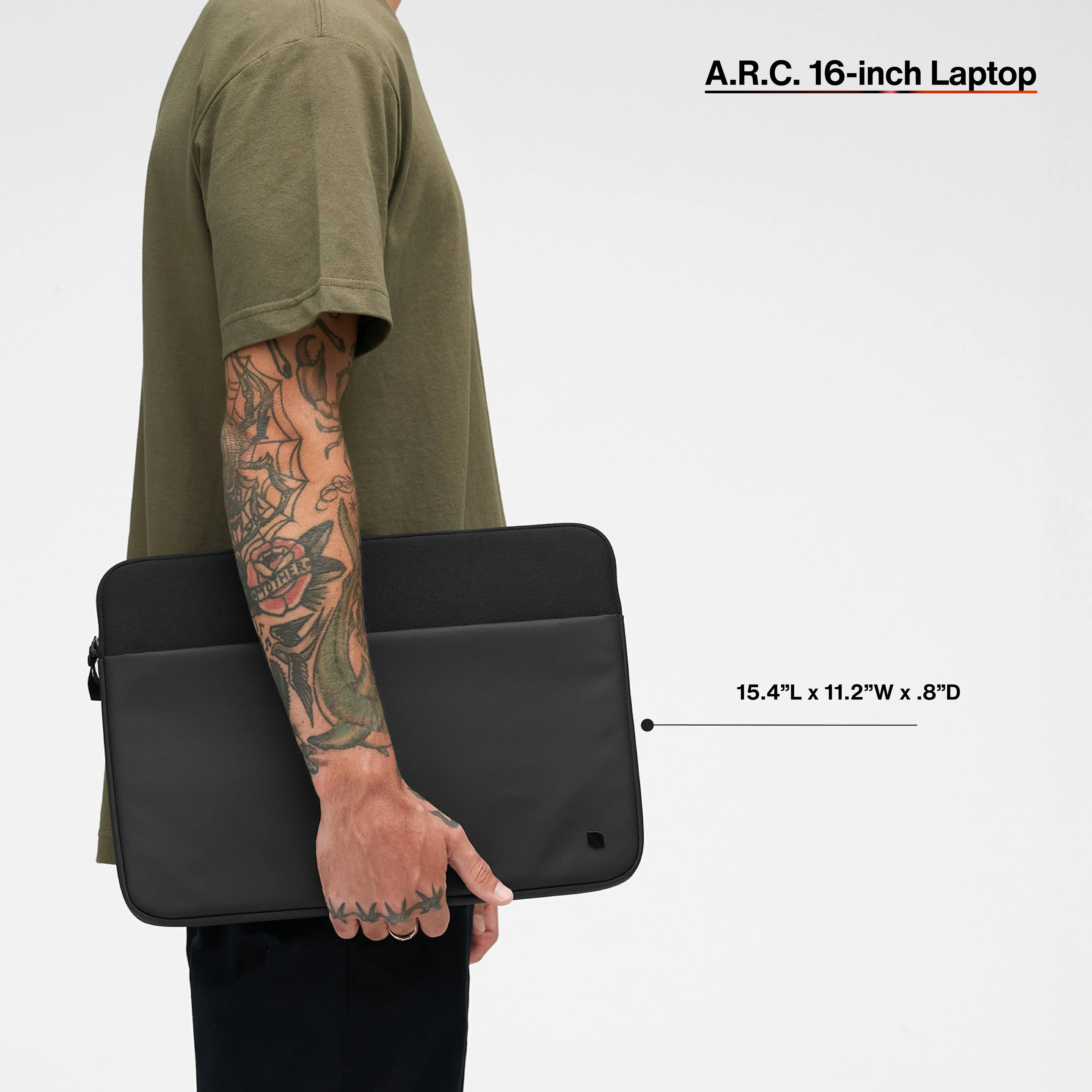 A.R.C. Sleeve for With ReSpun 100% Recycled Polyester for 16-inch Laptop Incase | 15.4" x 11.2" x .8"