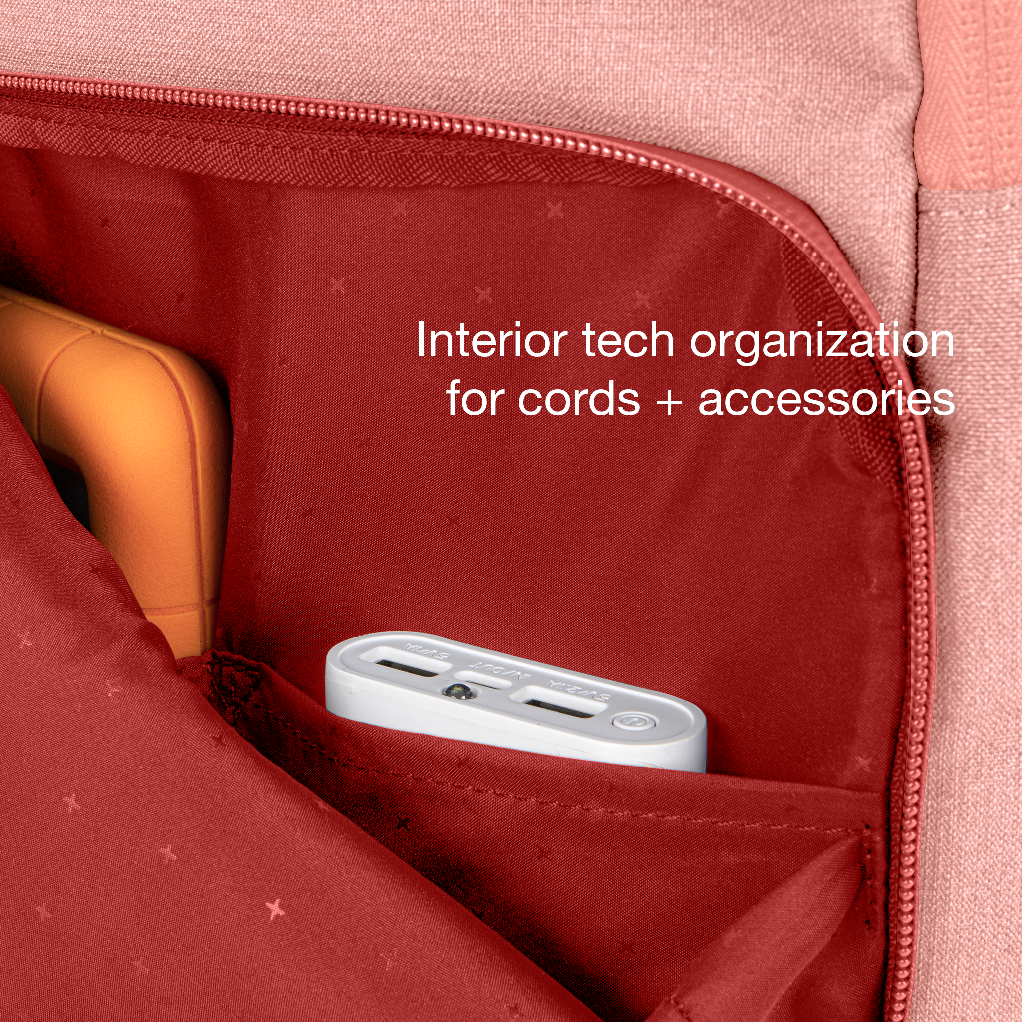interior tech organization for chords + accessories
