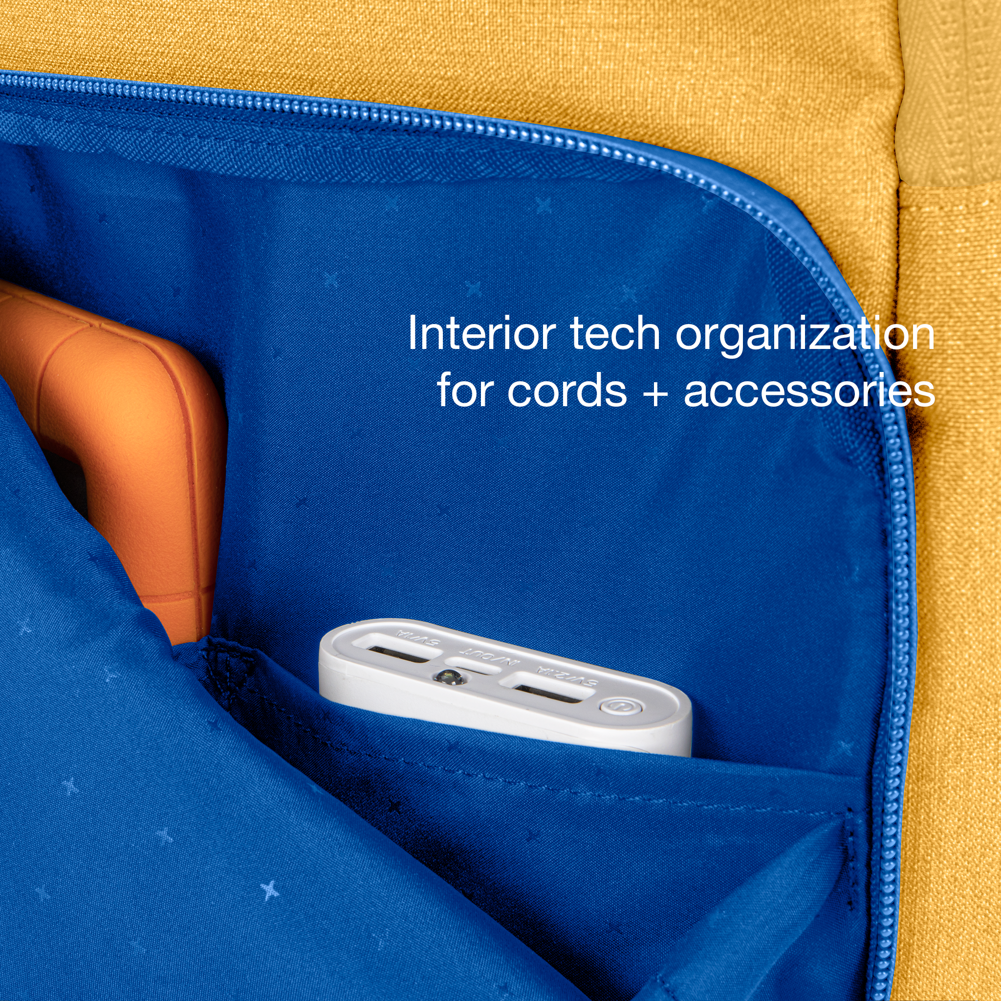 interior tech organization for chords + accessories