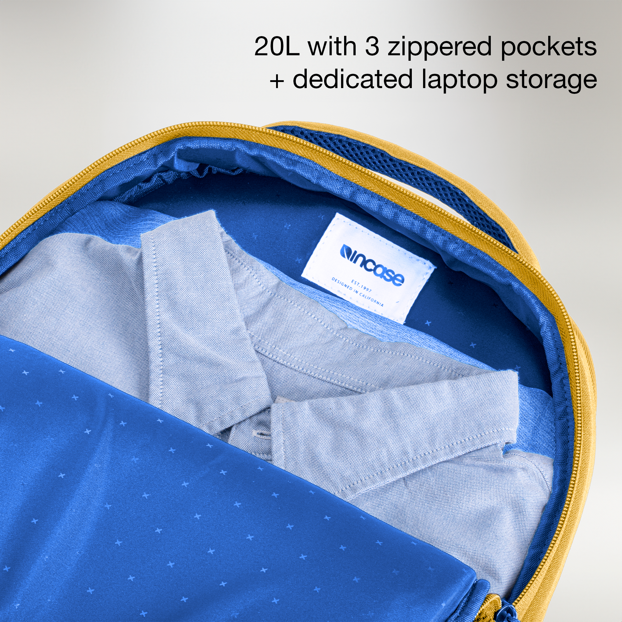 up to 16 fully padded laptop storage + document/tablet slip