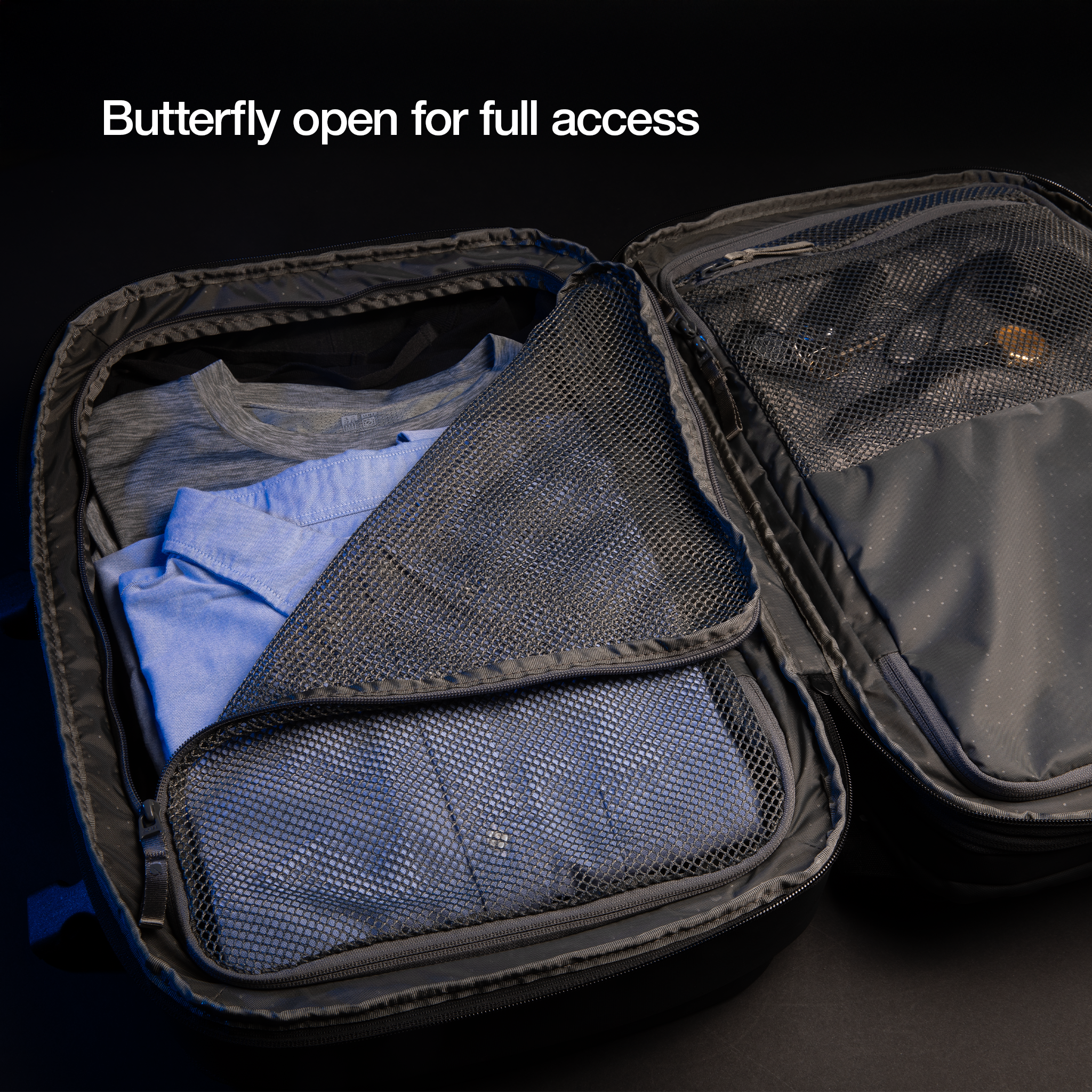 butterfly open for full access