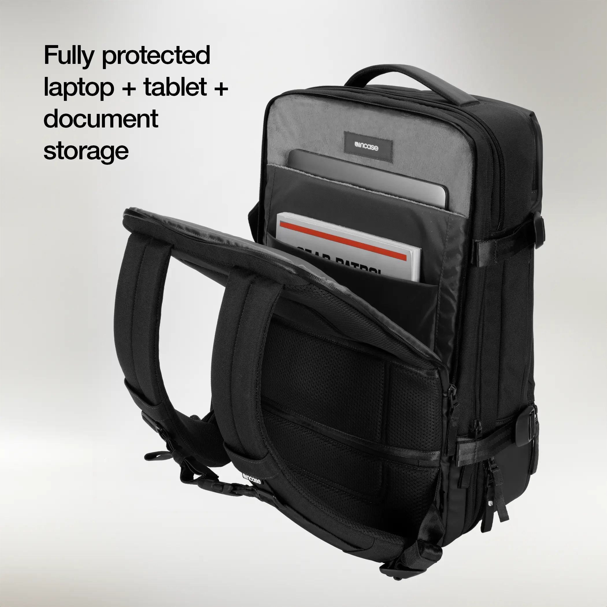 fully protected laptop, tablet, and document storage