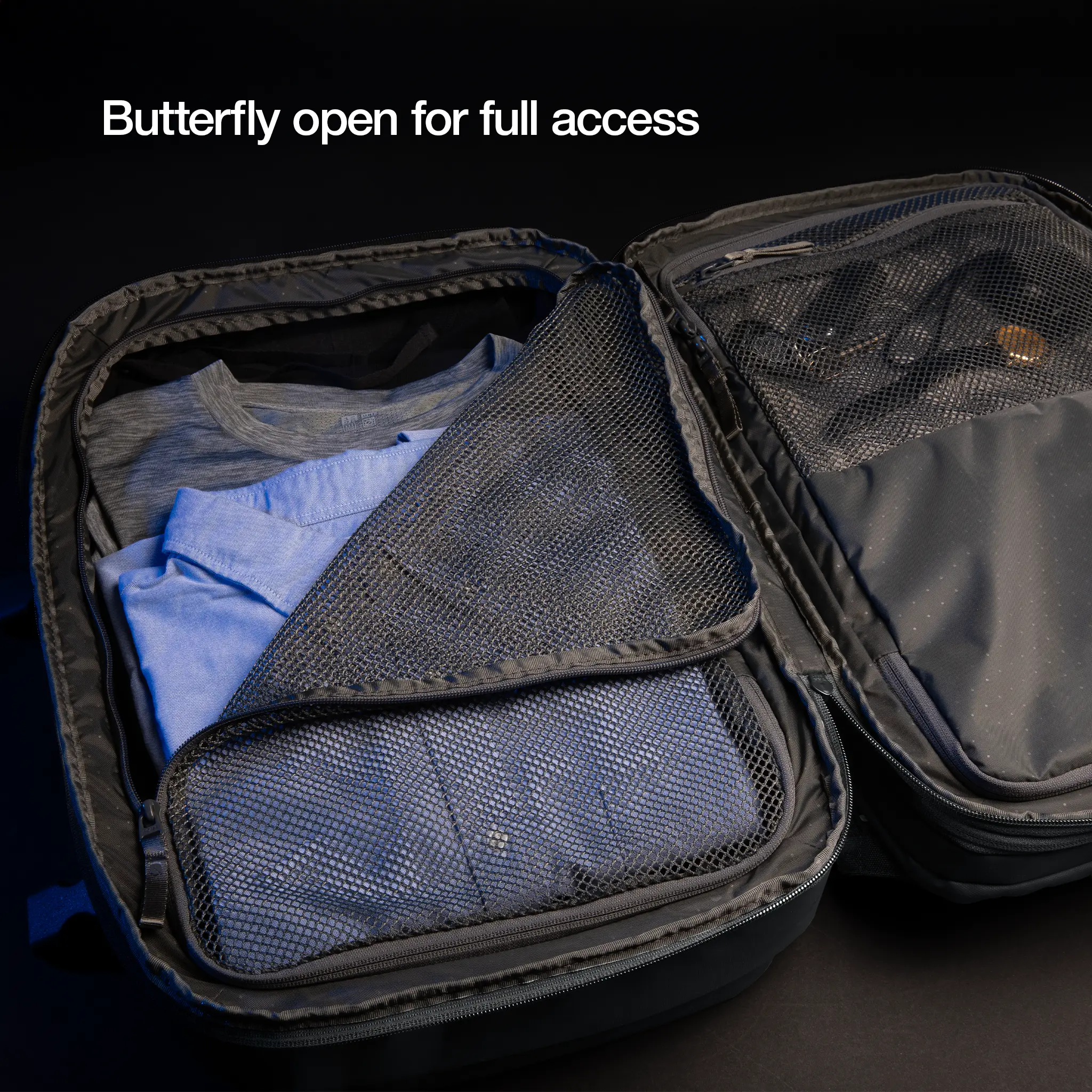 butterfly open for full access