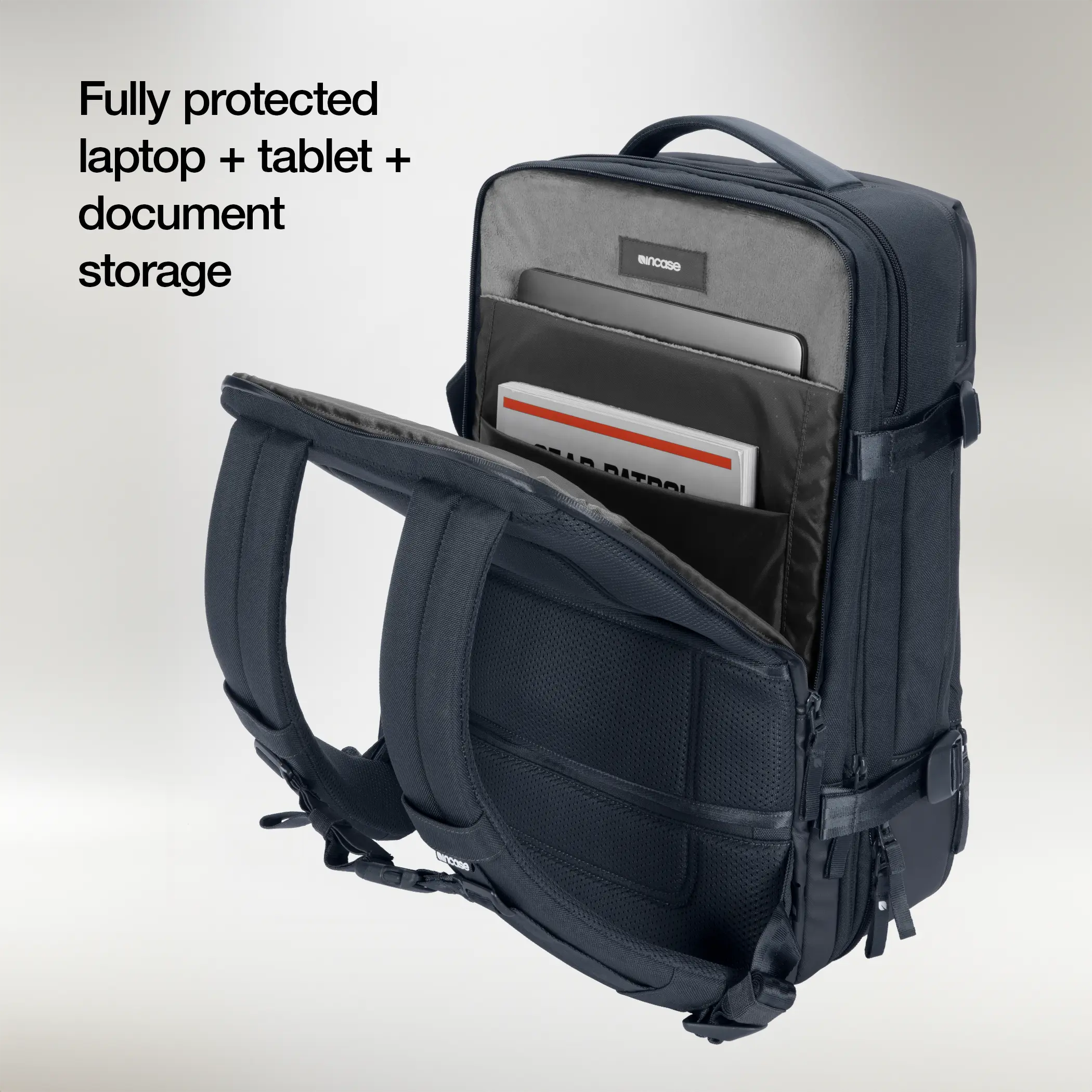 fully protected laptop, tablet, and document storage
