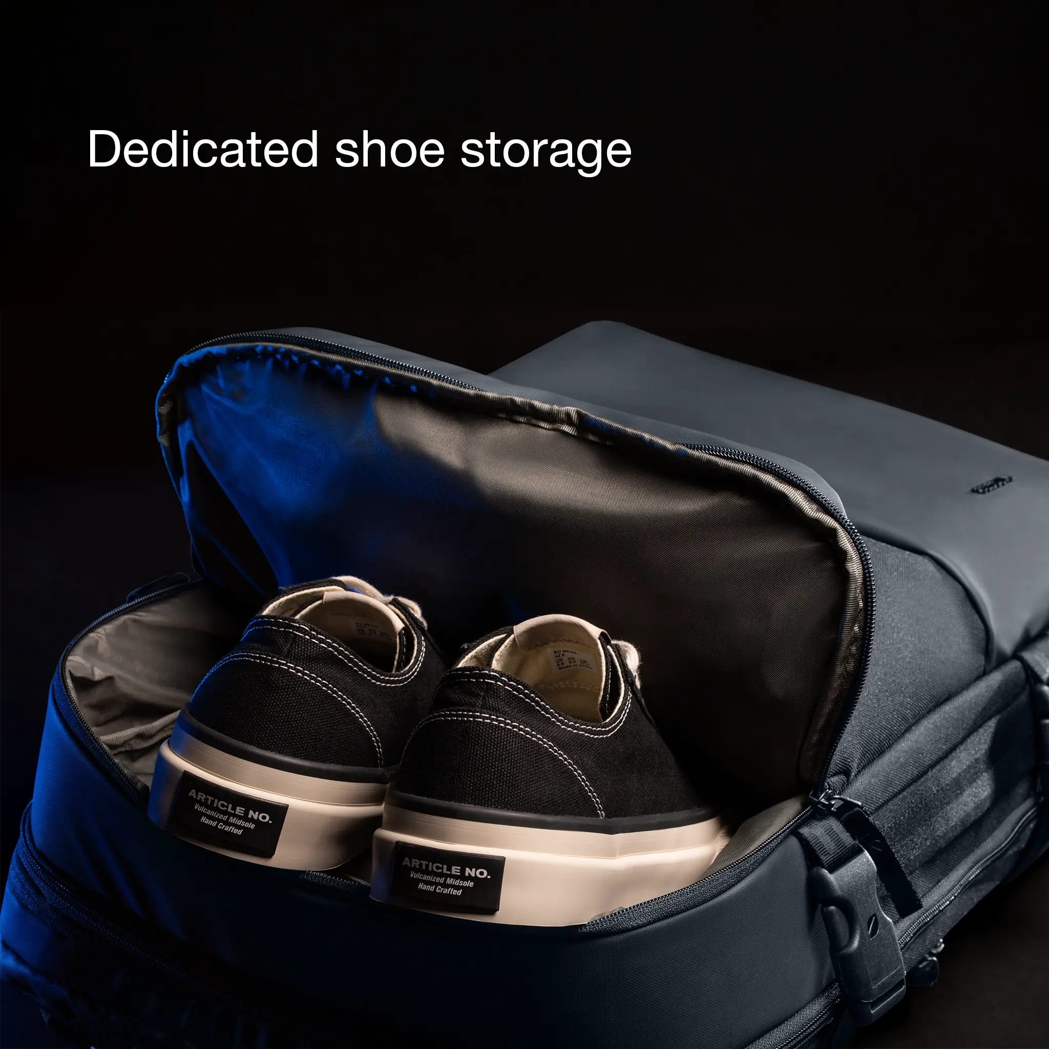 dedicated shoe storage