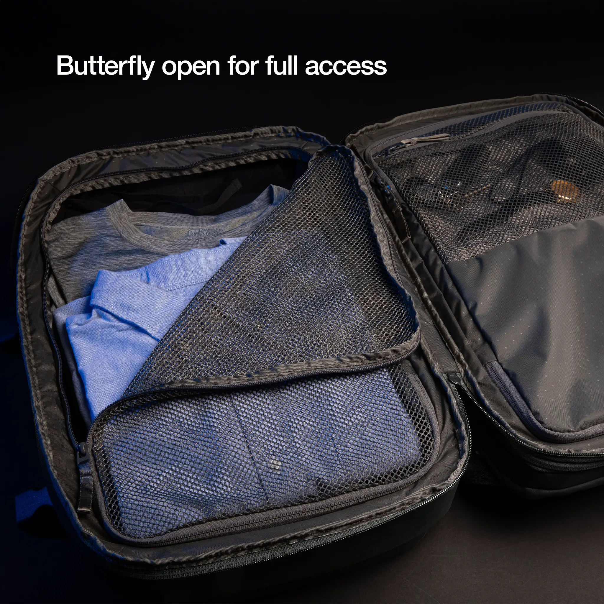butterfly open for full access