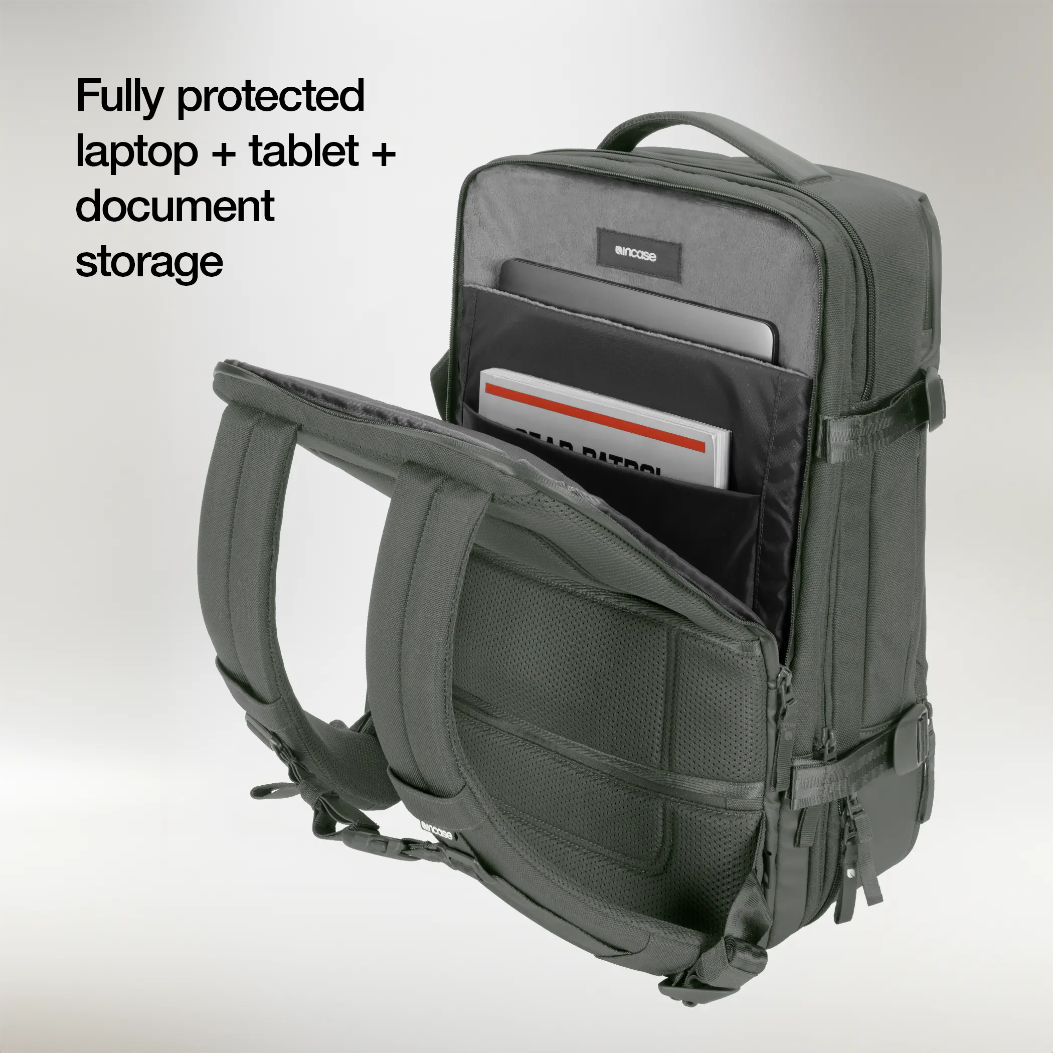 fully protected laptop, tablet, and document storage