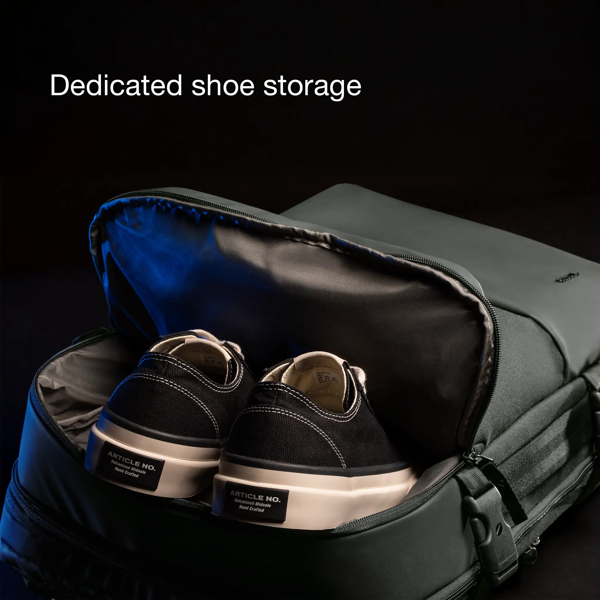 dedicated shoe storage