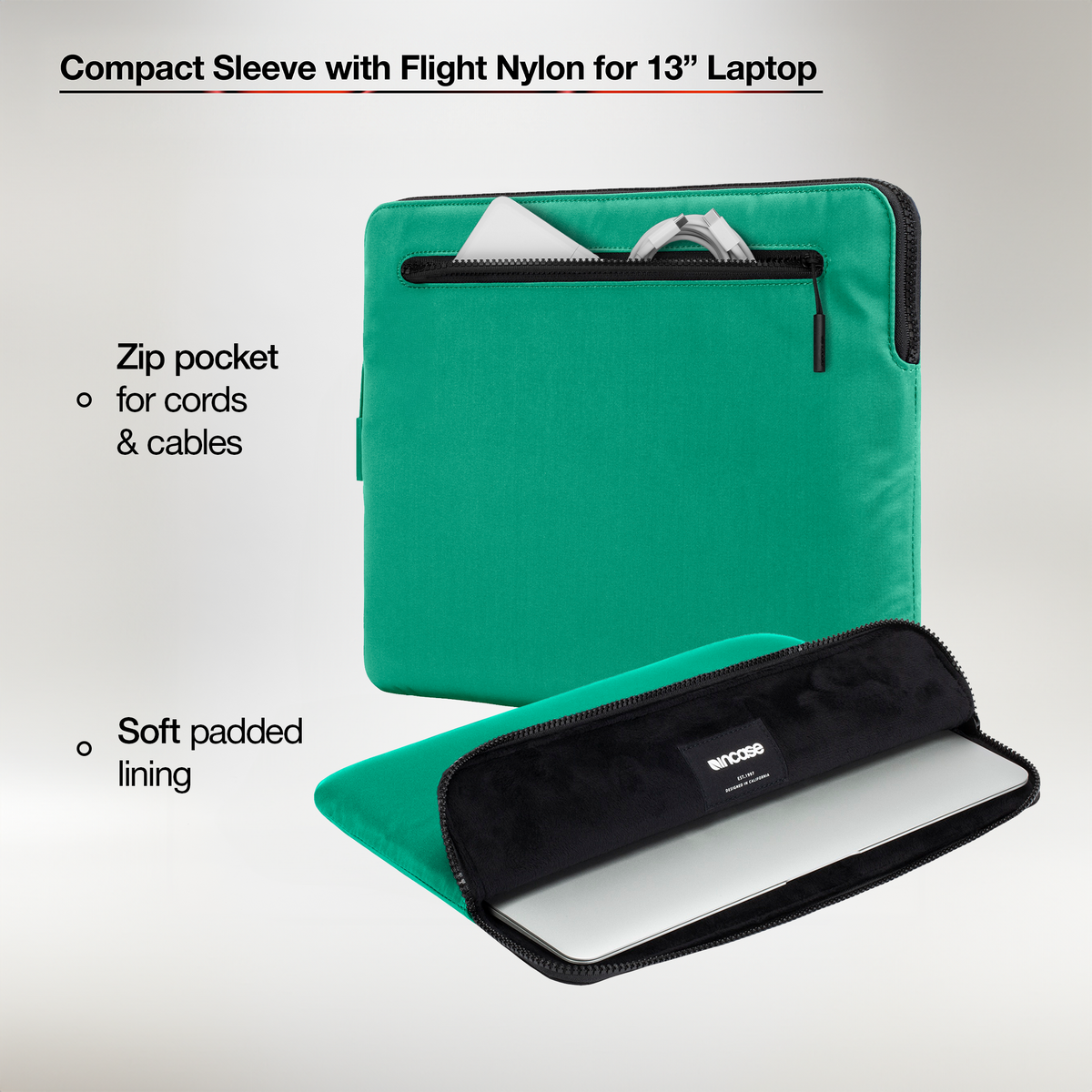 Compact Sleeve with Flight Nylon for 13-inch MacBook Pro & 13-inch MacBook Air (2016-2025) |