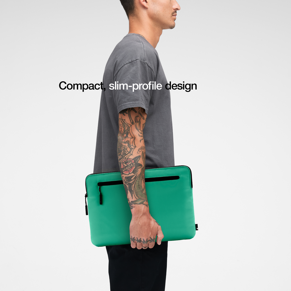 compact, slim profile design