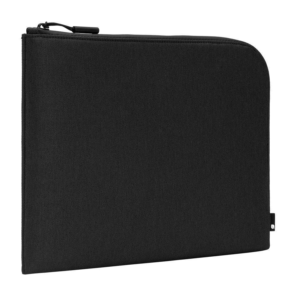 Black | Facet Sleeve with Recycled Twill for MacBook Pro (13-inch, 2020 - 2009), MacBook Air (13-inch, 2020 - 2009), MacBook (13-inch, 2010 - 2009) - Black