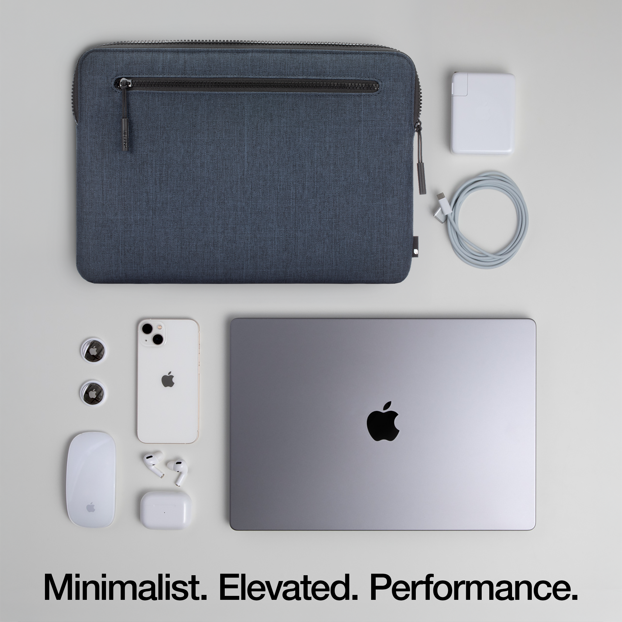 Incase Compact Sleeve with Woolenex for 16"  MacBook Pro (2019-2024) showing minimal, elevated and performance driven design