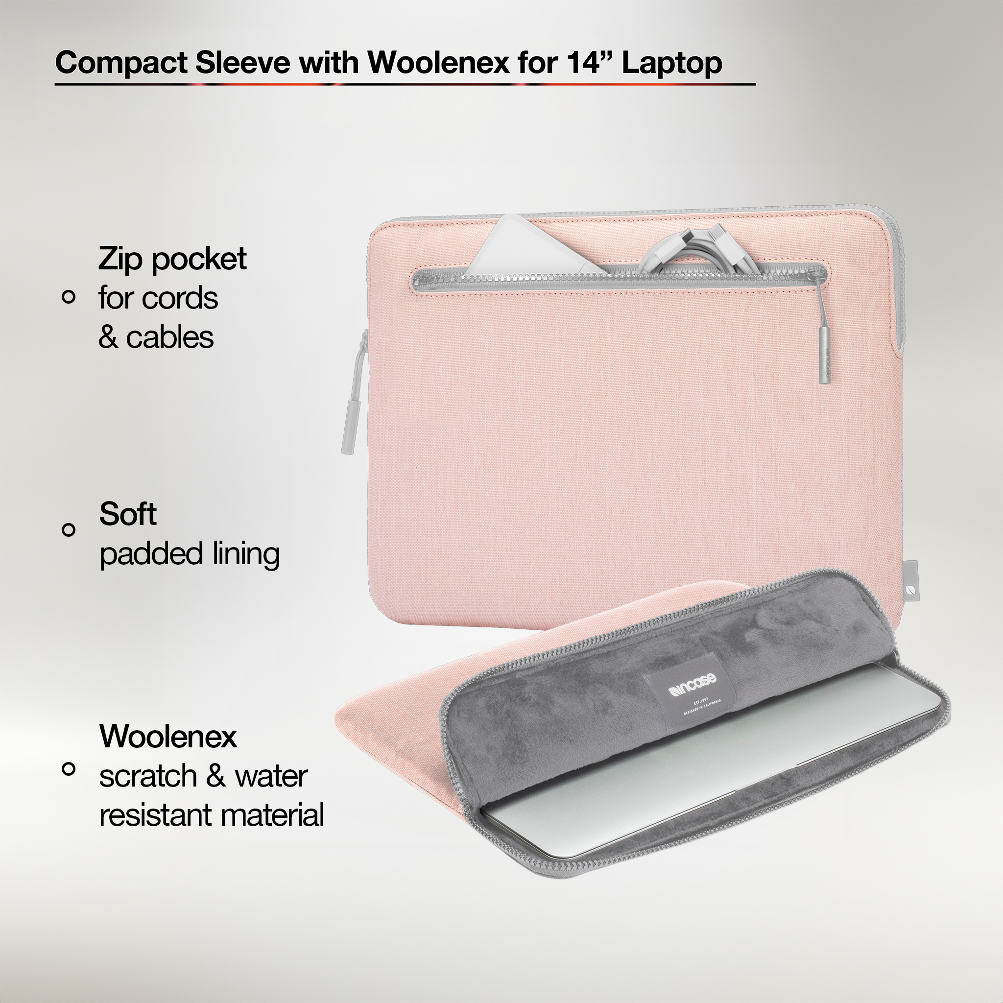 Compact Sleeve with Woolenex for 14" MacBook Pro (M1-M4, 2021-2024) |