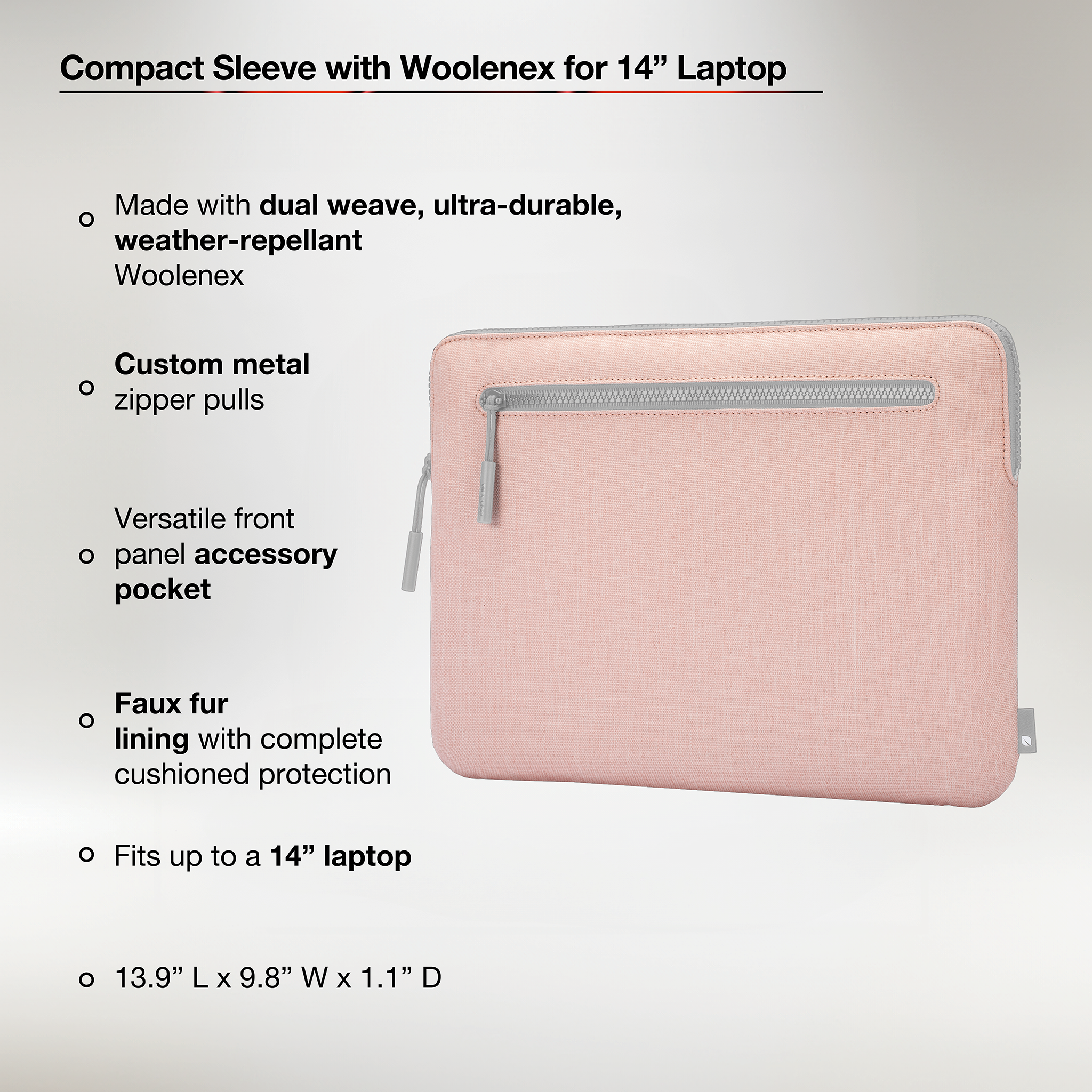Compact Sleeve with Woolenex for 14" MacBook Pro (M1-M4, 2021-2024) |