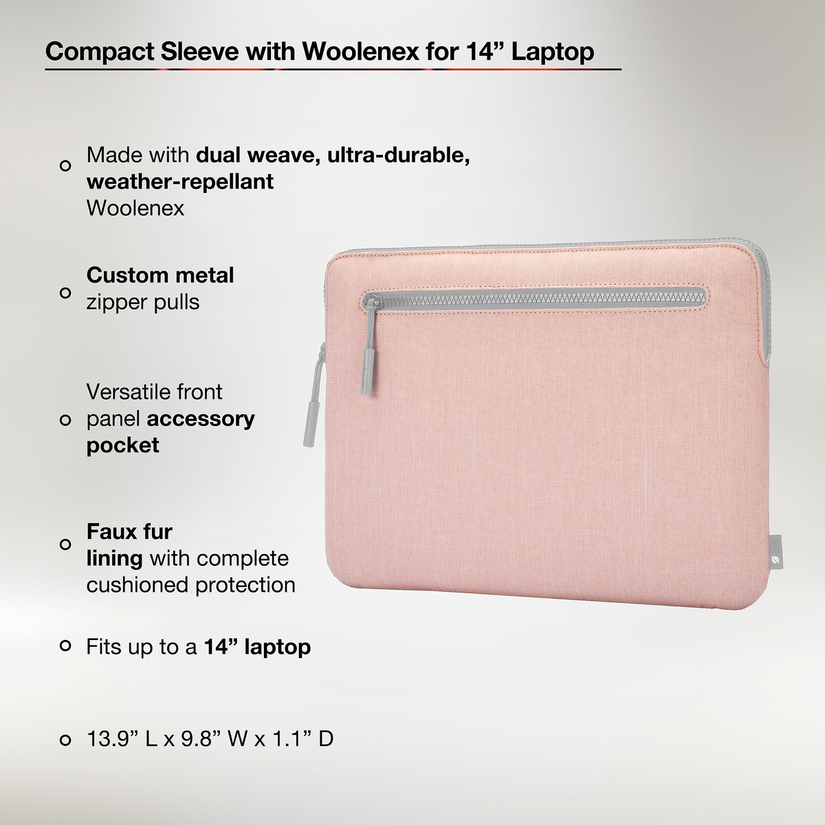 Compact Sleeve with Woolenex for 14" MacBook Pro (M1-M4, 2021-2024) |