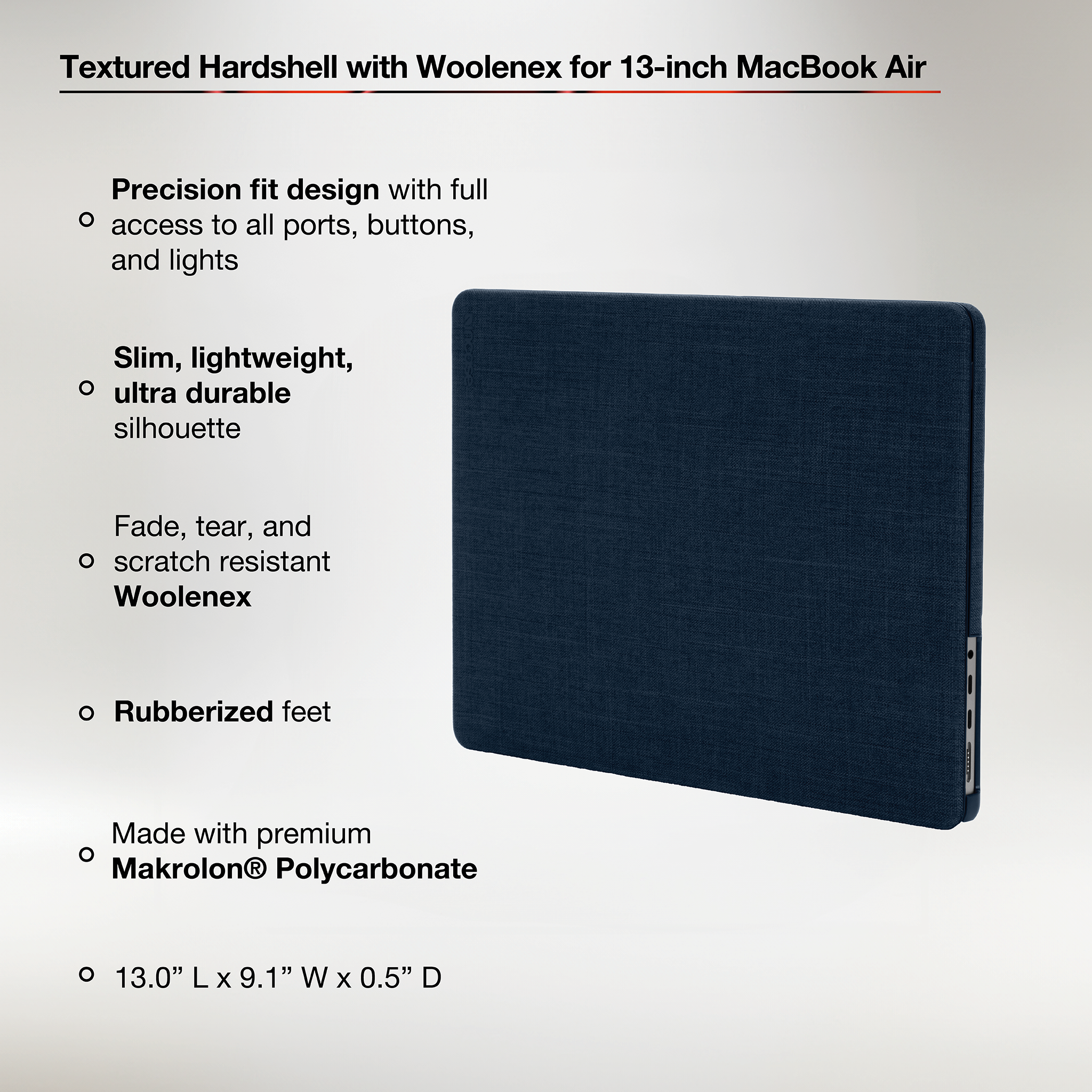 Textured Hardshell with Woolenex for 13-inch MacBook Air (2015 - 2017) |