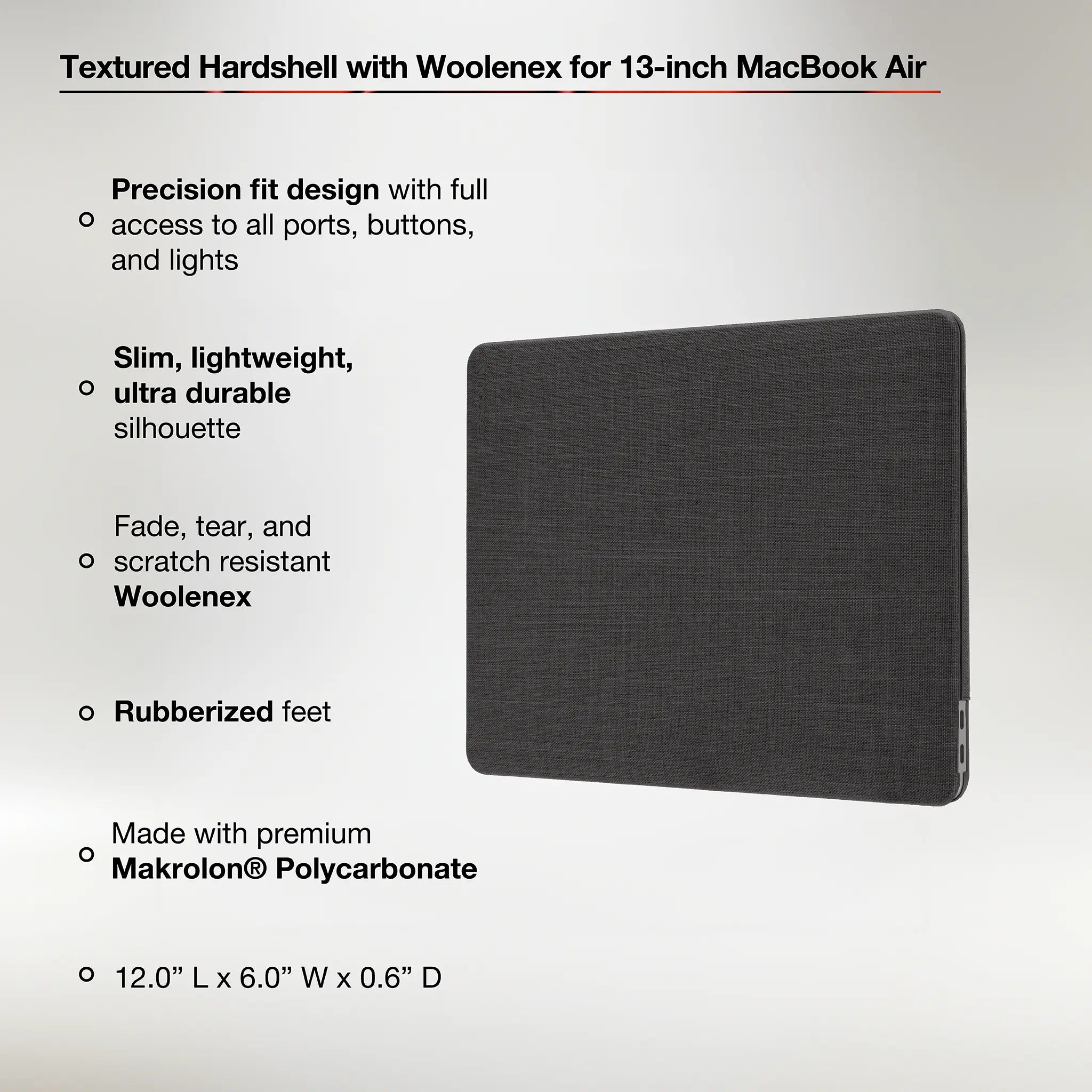 Textured Hardshell with Woolenex for 13-inch MacBook Air Retina (2018-2019) |
