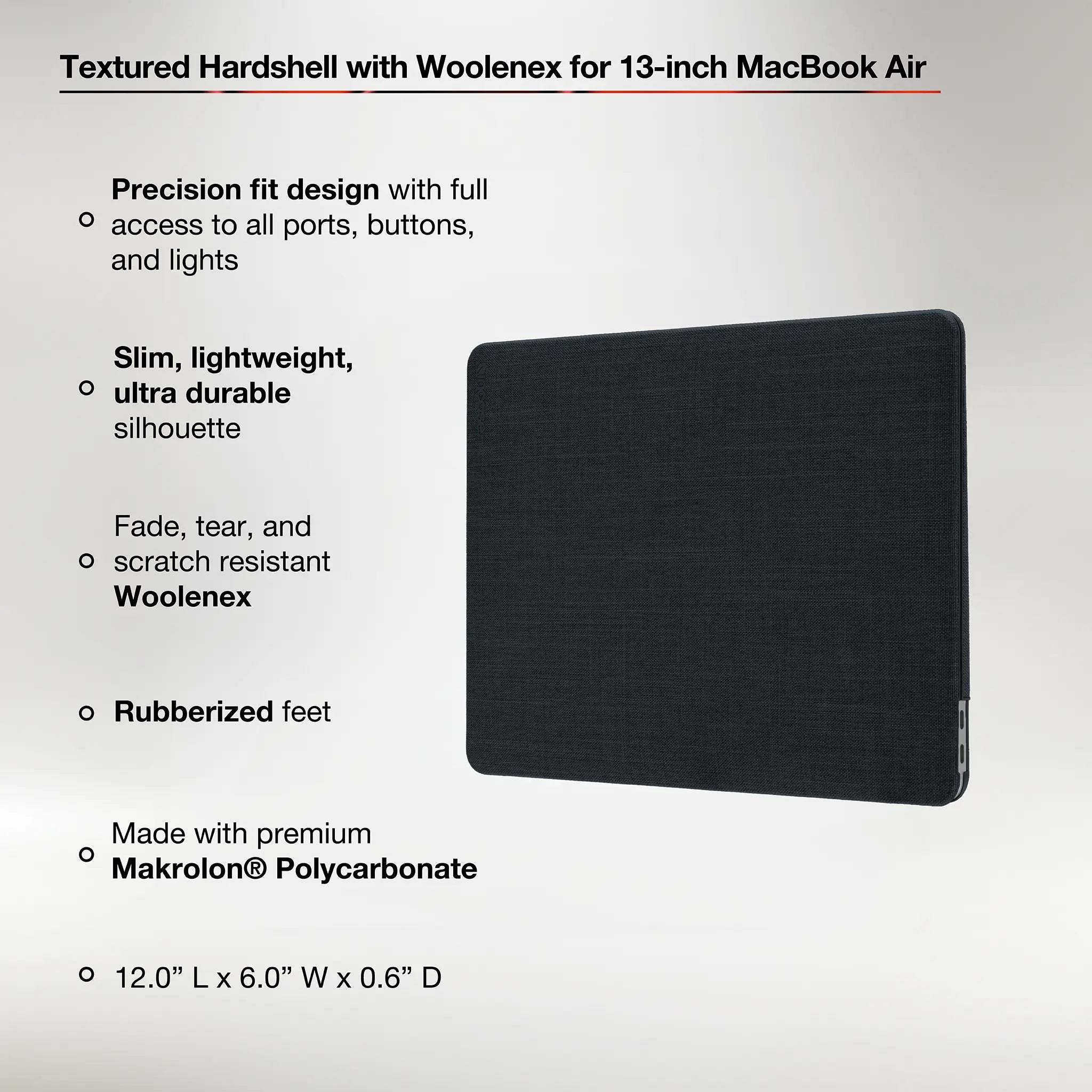 Textured Hardshell with Woolenex for 13-inch MacBook Air Retina (2018-2019) |
