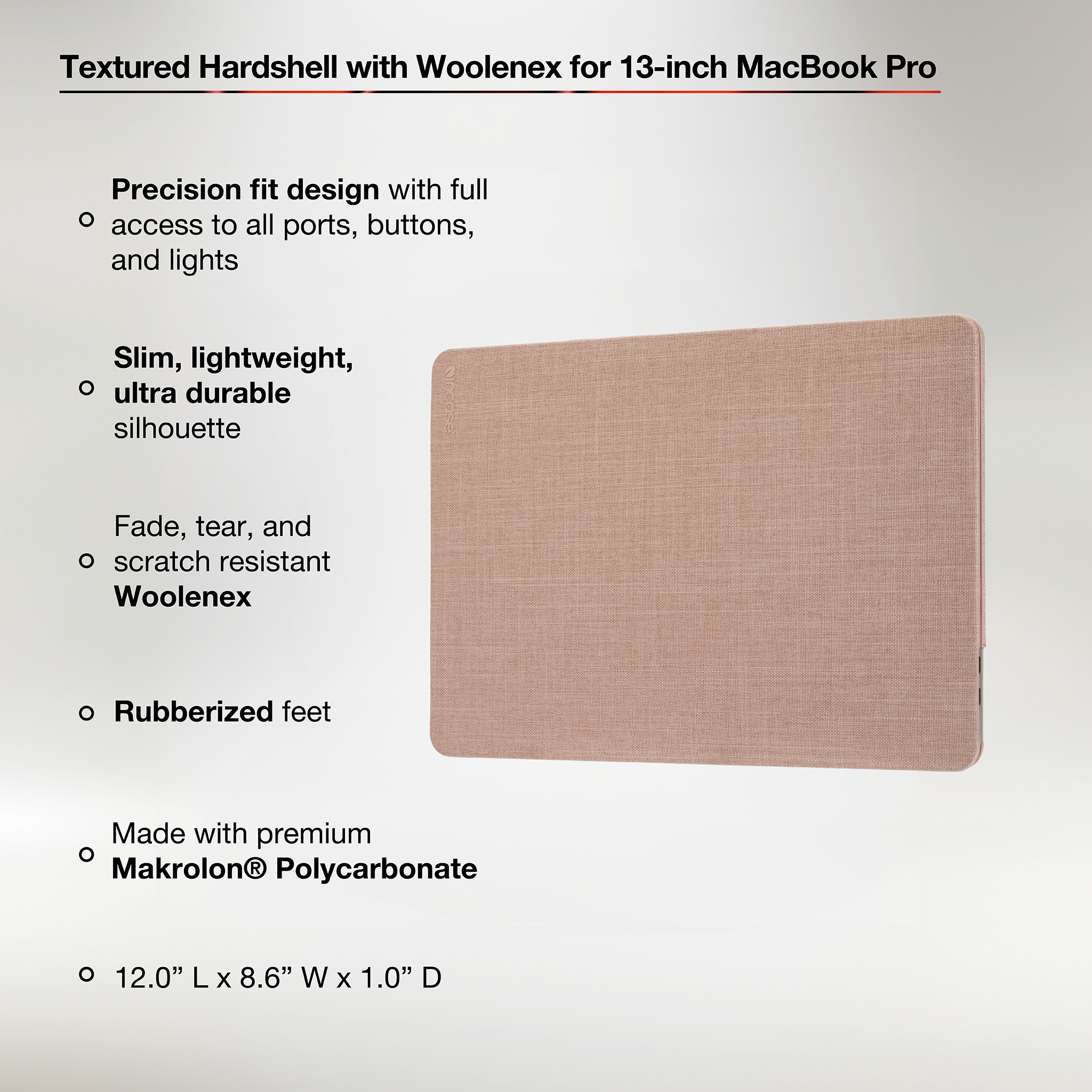 Textured Hardshell with Woolenex for 13-inch MacBook Pro (M1/M2, 2020-2022) |
