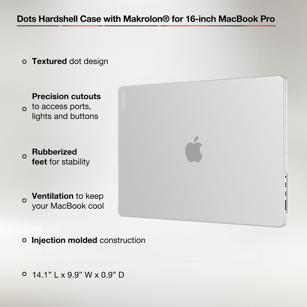 Dots Hardshell Case with Makrolon® for 16-inch MacBook Pro (M1-M4, 2021-2024) |