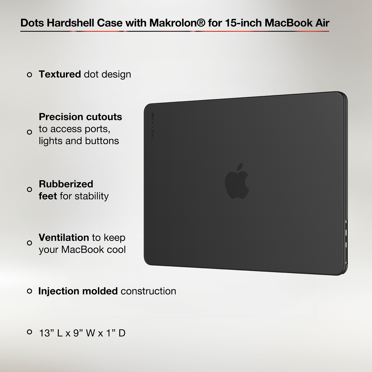 Dots Hardshell Case with Makrolon® for 15-inch MacBook Air (M2-M4, 2023-2025) |