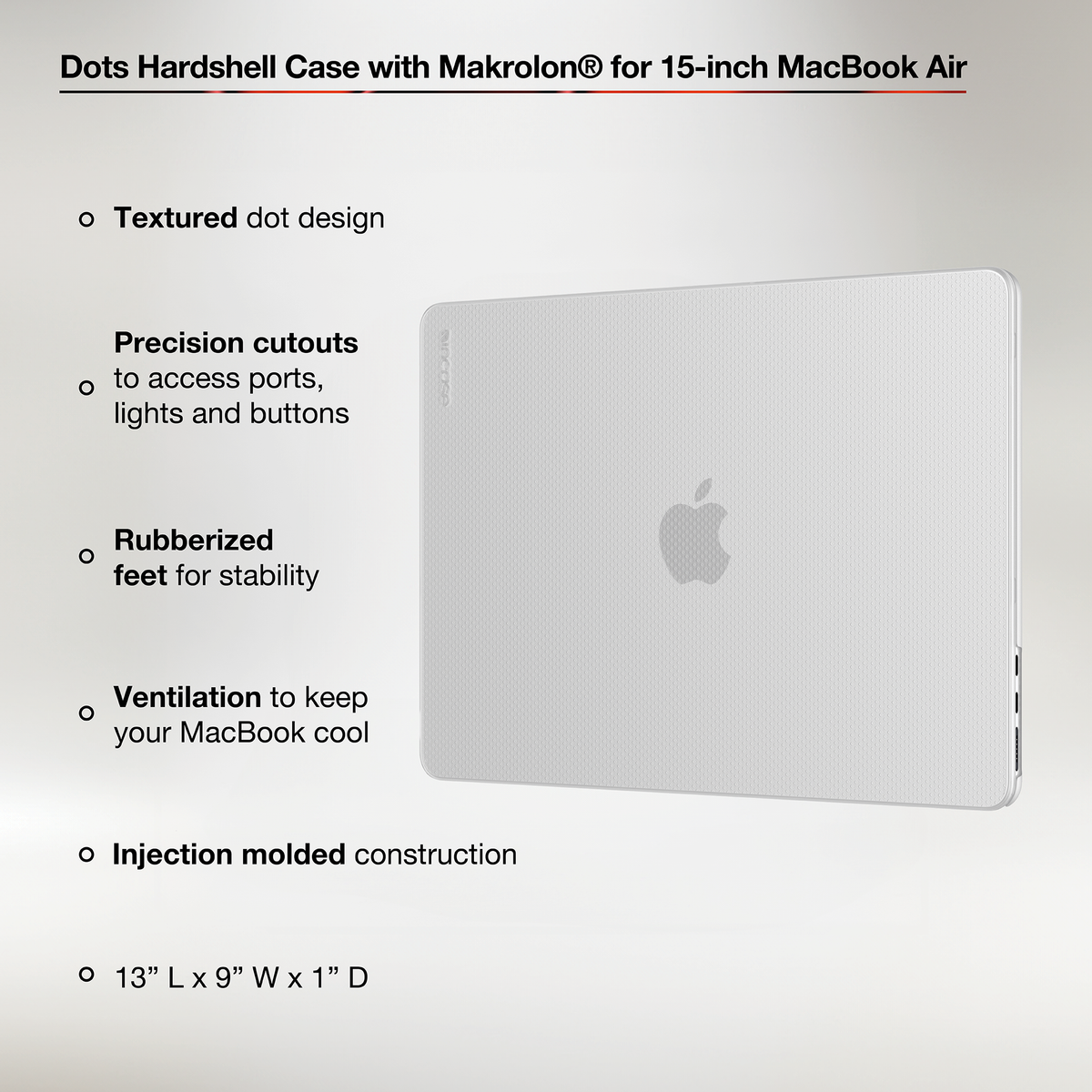 Dots Hardshell Case with Makrolon® for 15-inch MacBook Air (M2-M4, 2023-2025) |