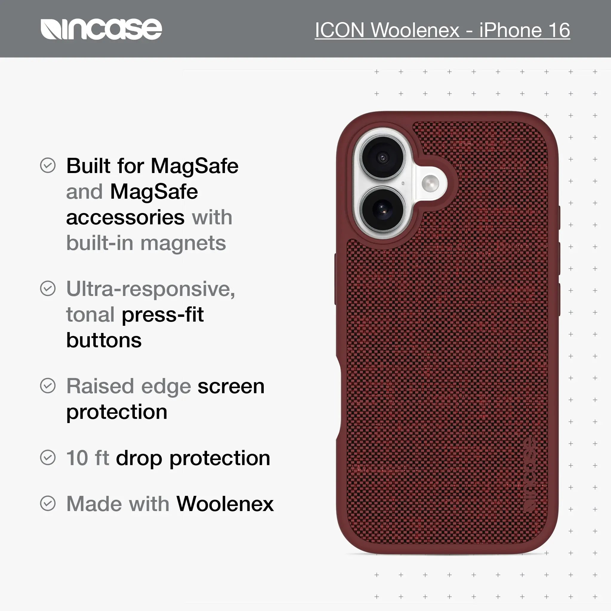 ICON Case with MagSafe for iPhone 16 Incase