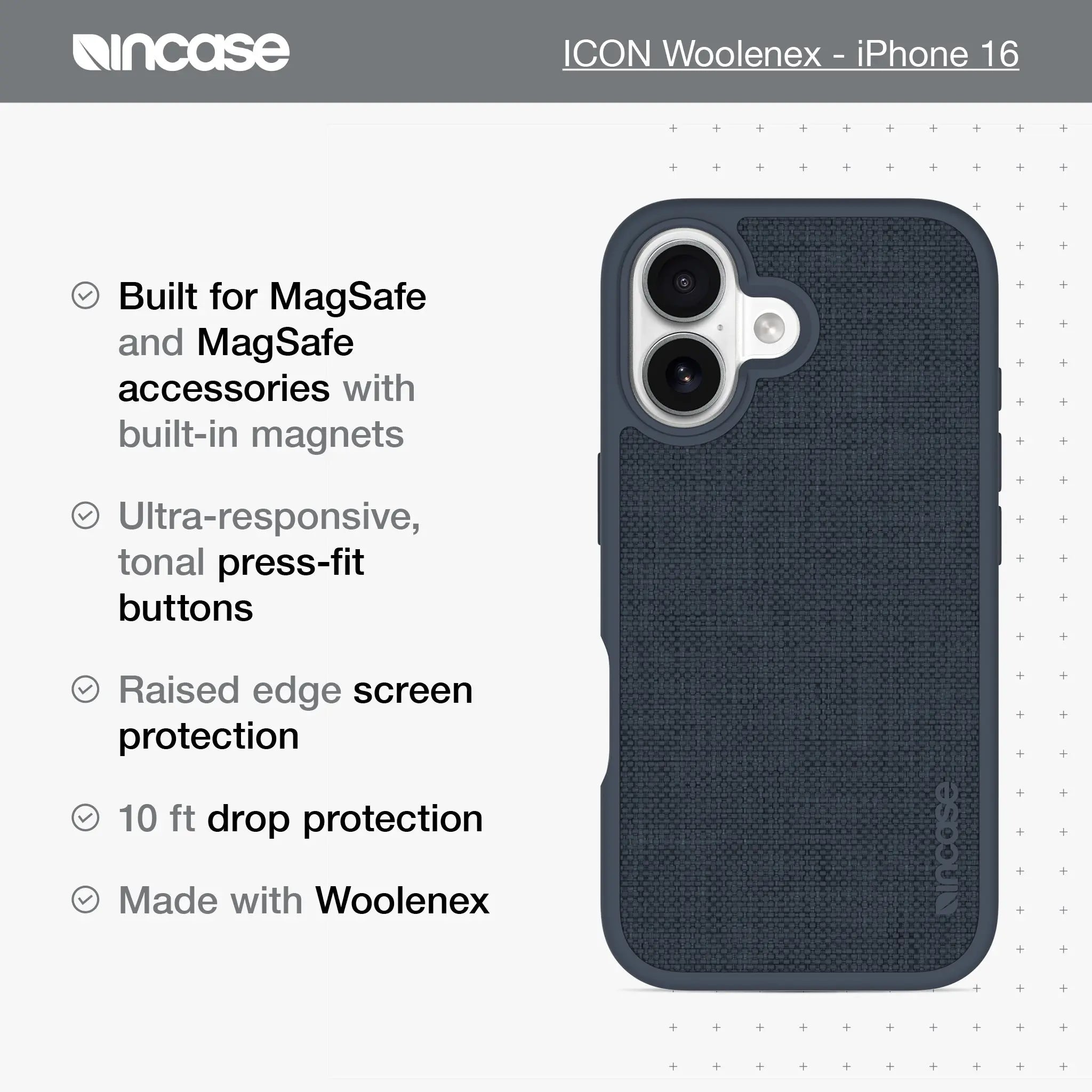 ICON Case with MagSafe for iPhone 16 Incase