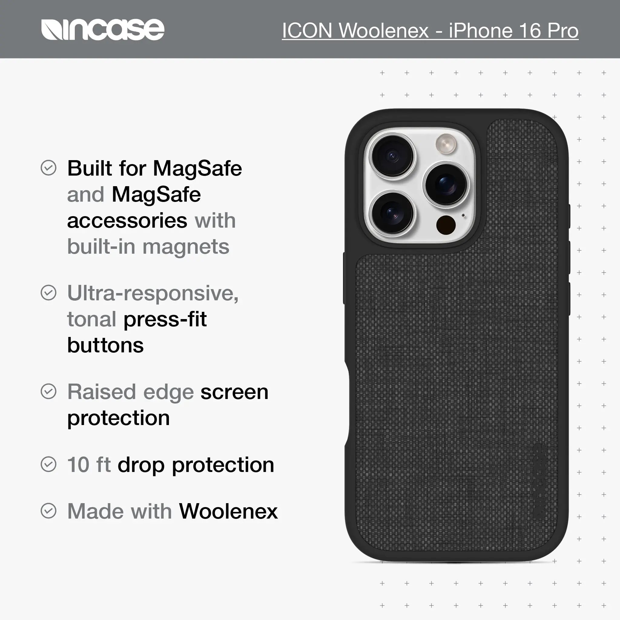 ICON Case with MagSafe for iPhone 16 Pro Incase