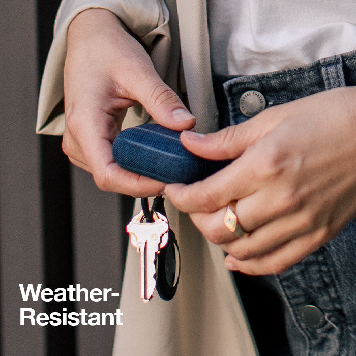woolenex airpods pro case being used outdoors