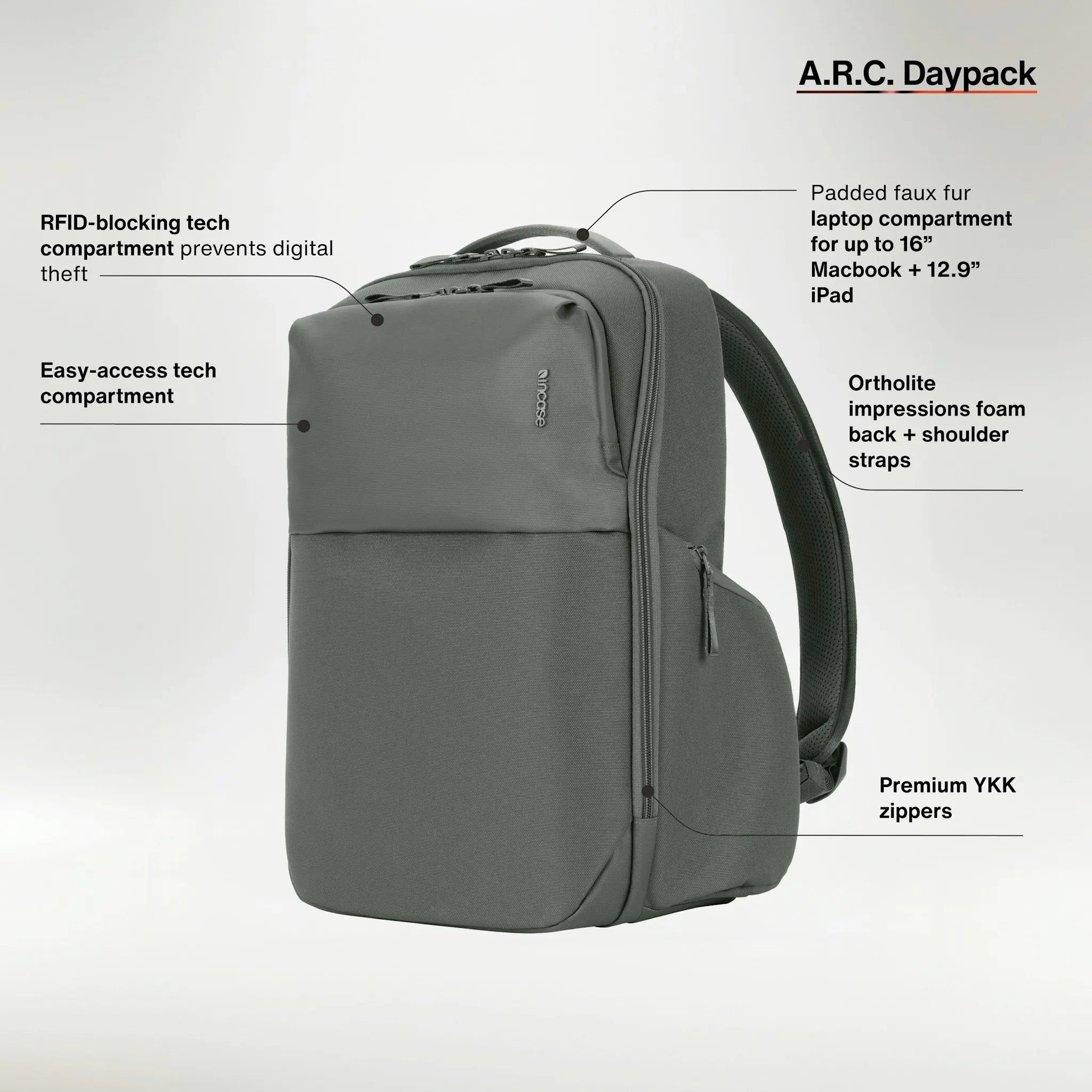 A.R.C. Daypack With ReSpun 100% Recycled Polyester 24L Incase