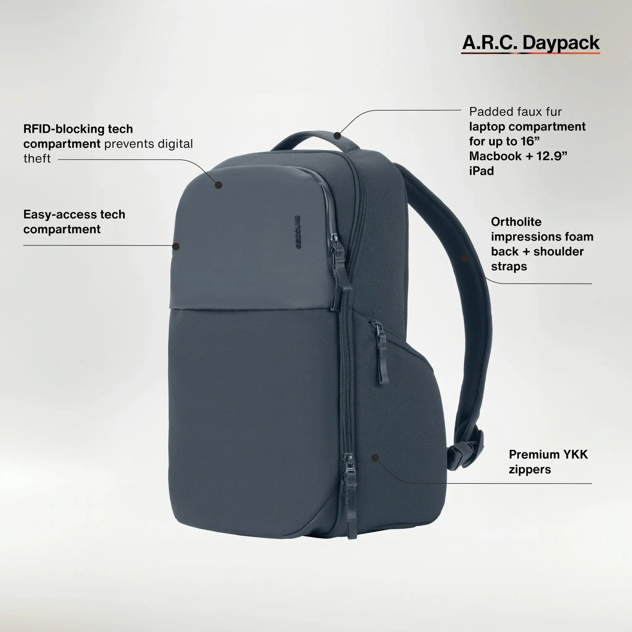 A.R.C. Daypack With ReSpun 100% Recycled Polyester 24L Incase