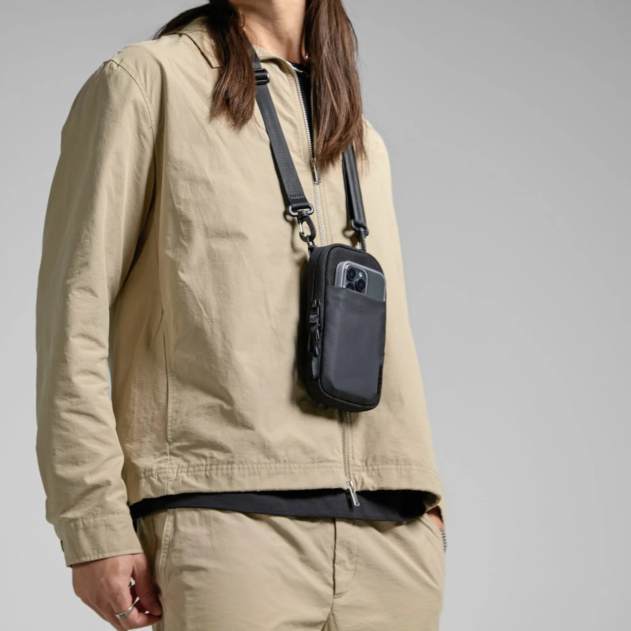 A.R.C. Small Crossbody Bag With ReSpun 100% Recycled Polyester Incase