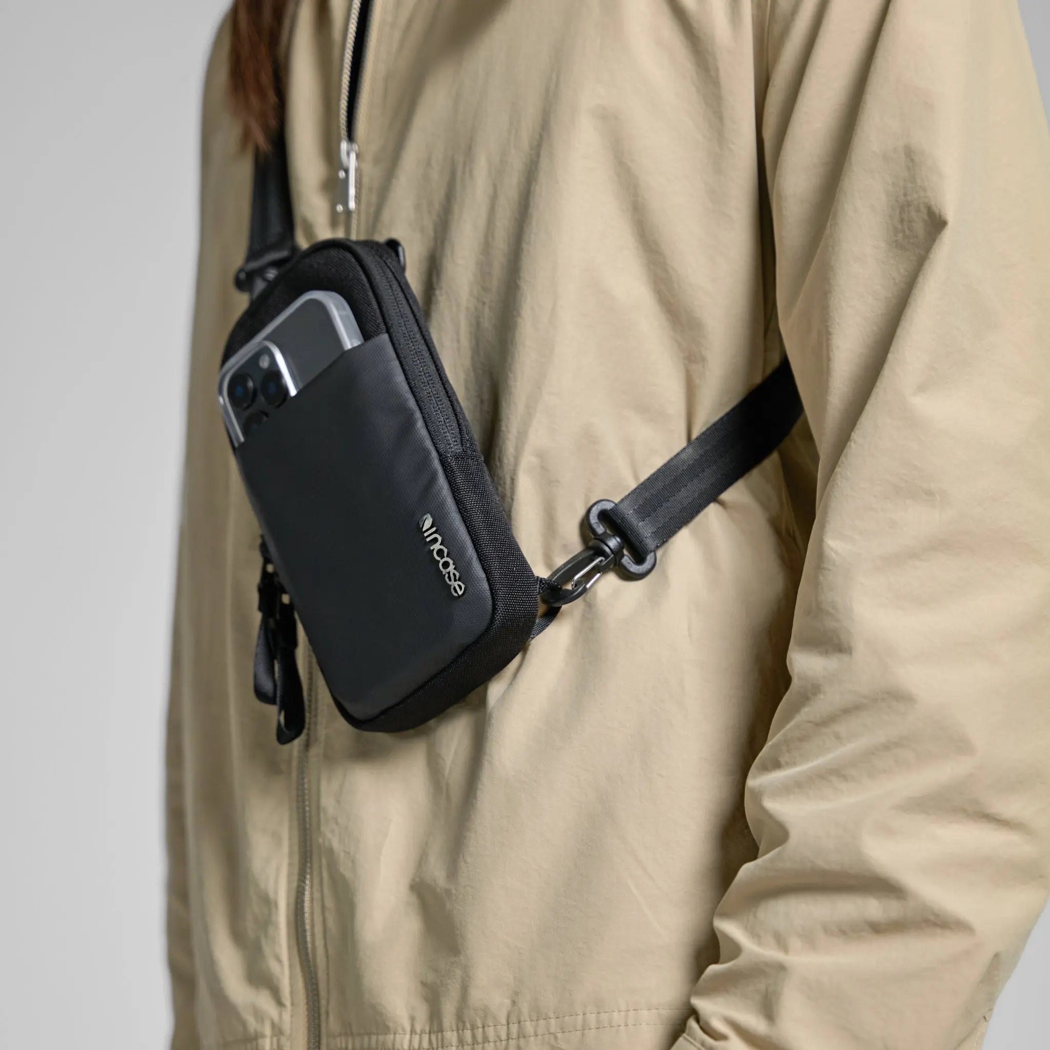 A.R.C. Small Crossbody Bag With ReSpun 100% Recycled Polyester Incase