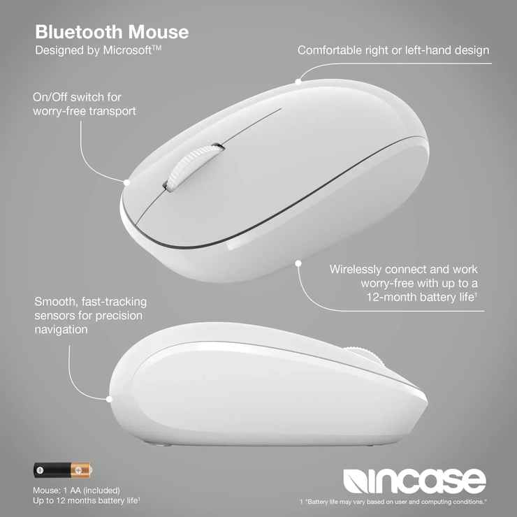 Bluetooth Integrated Mouse Bluetooth Mouse Designed by Microsoft - Incase.com