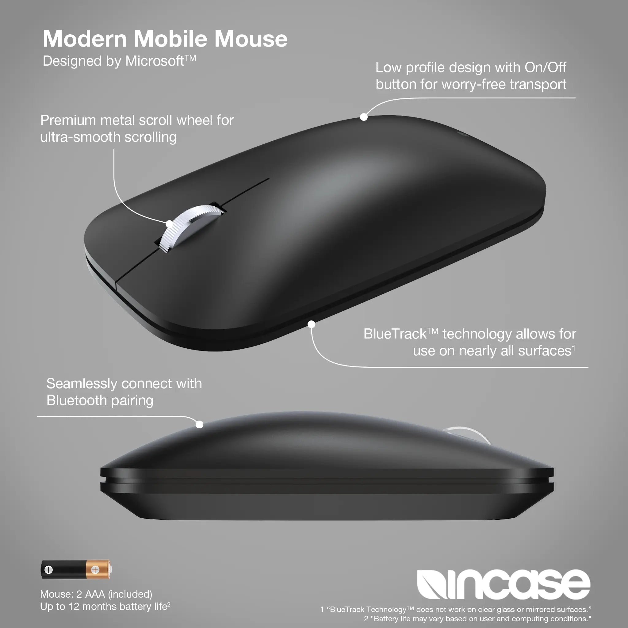 Microsoft Modern Mobile Mouse - Precision Control, Comfort