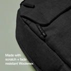 Crosstown Backpack with Woolenex 20L Incase highlighting being made with scratch and fade resistant woolenex material 