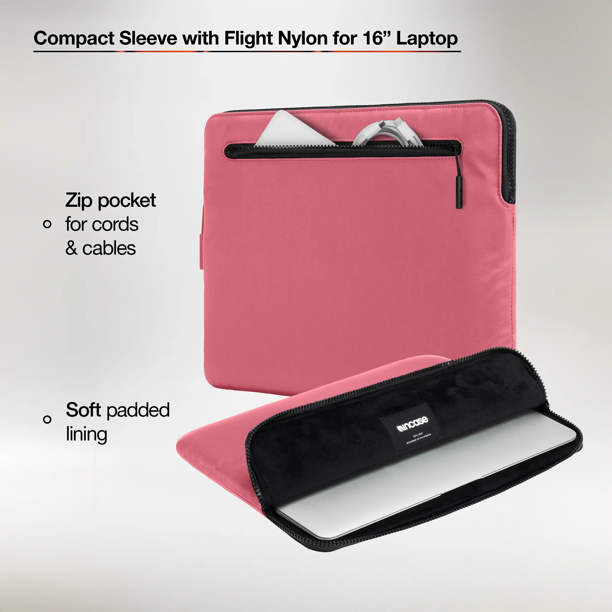 Compact Sleeve with Flight Nylon for 16" MacBook Pro (2016-2024) | 