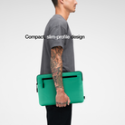 compact, slim profile design