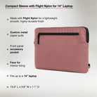 Compact Sleeve with Flight Nylon for 14" MacBook Pro (M1-M4, 2021-2024) | 