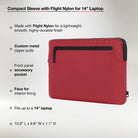 Compact Sleeve with Flight Nylon for 14" MacBook Pro (M1-M4, 2021-2024) | 