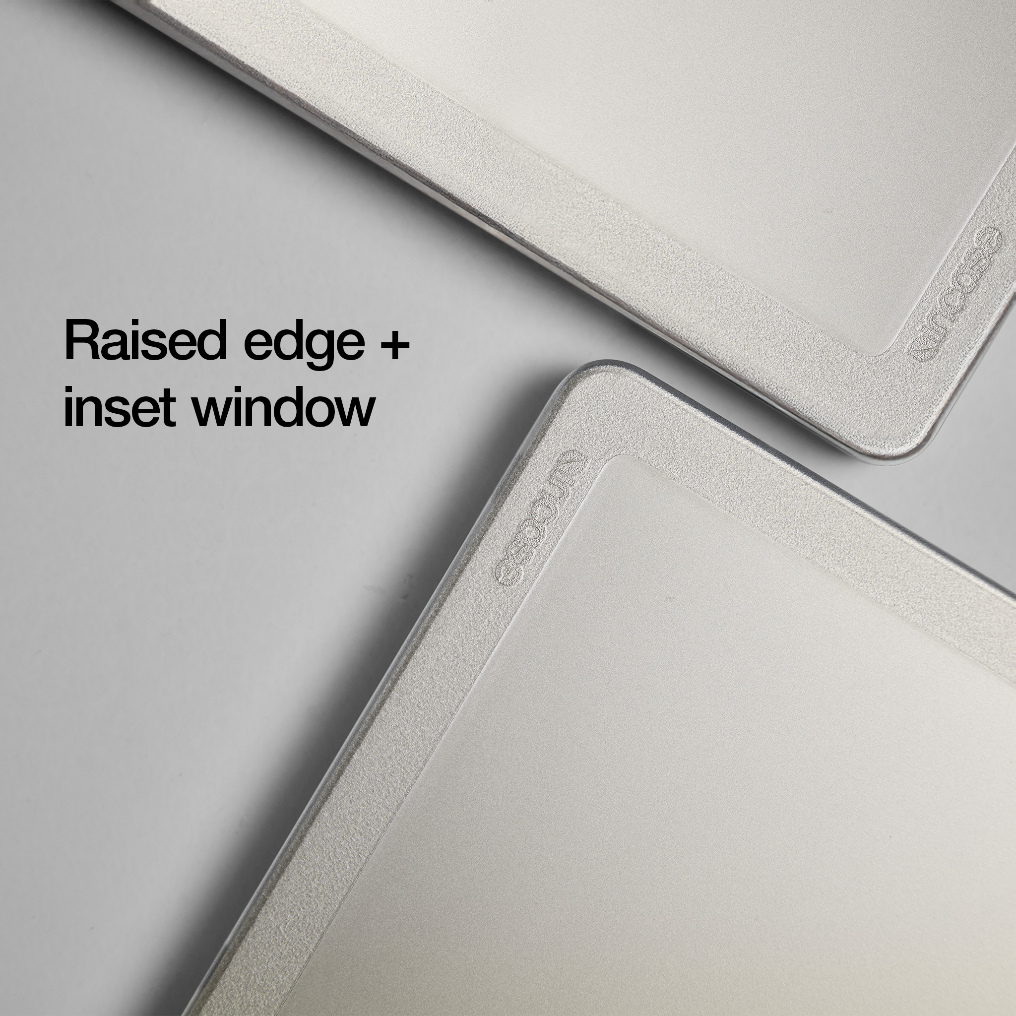 Edge Hardshell Case with Makrolon® for 15-inch MacBook Air (M2-M4, 2022-2025) highlighting raised edge and inset window