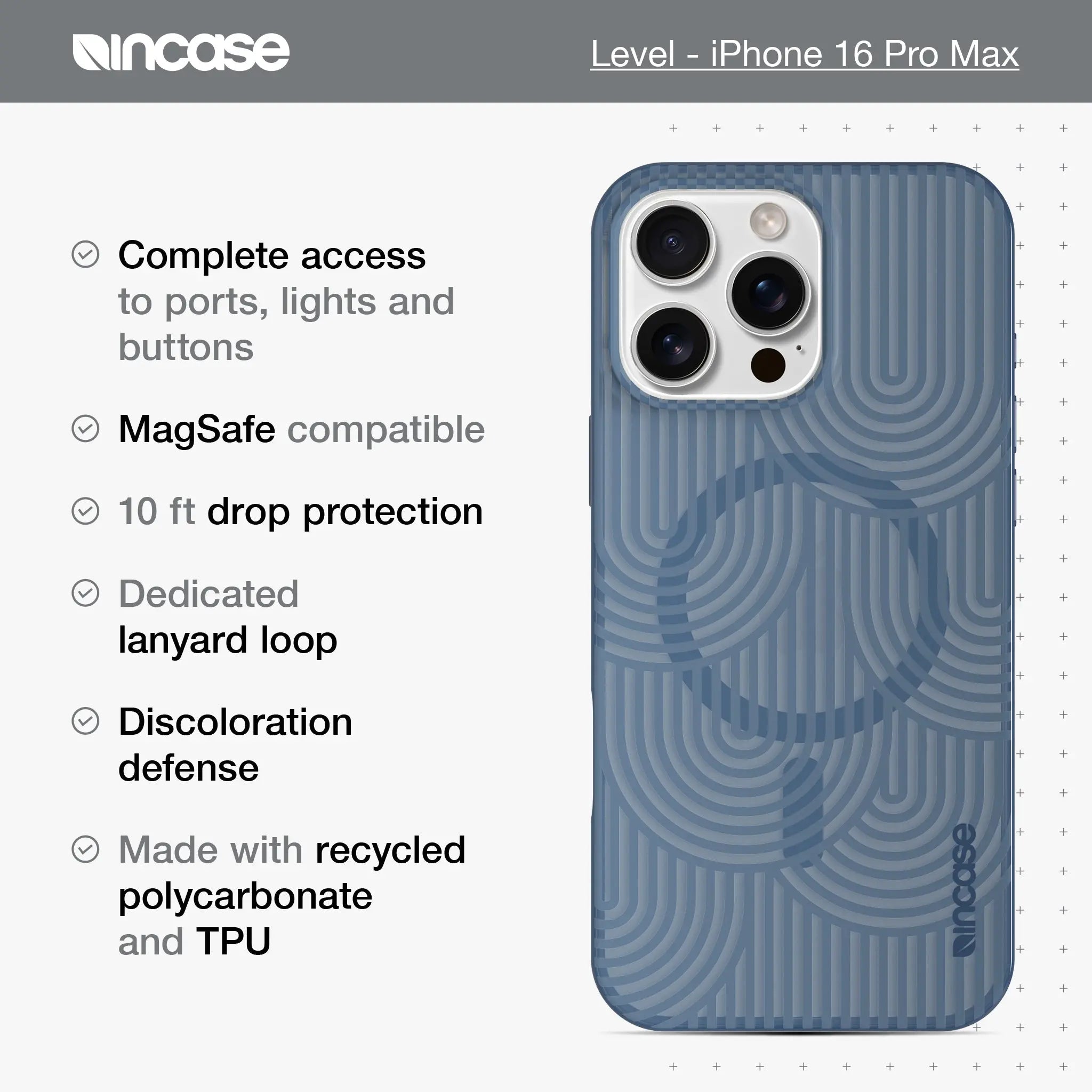 Level Case with MagSafe for iPhone 16 Pro Max - Incase.com