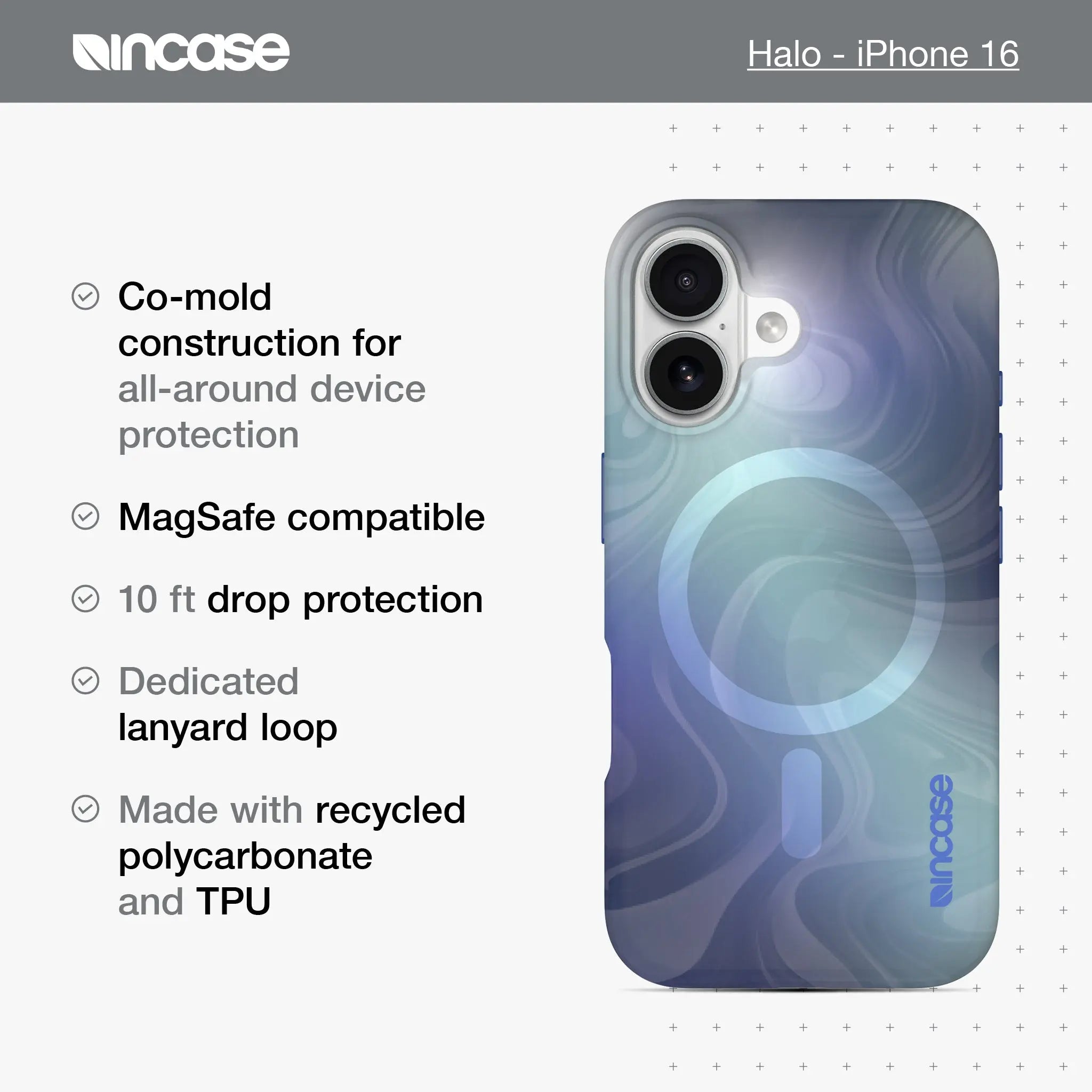 Halo Case with MagSafe for iPhone 16 Incase