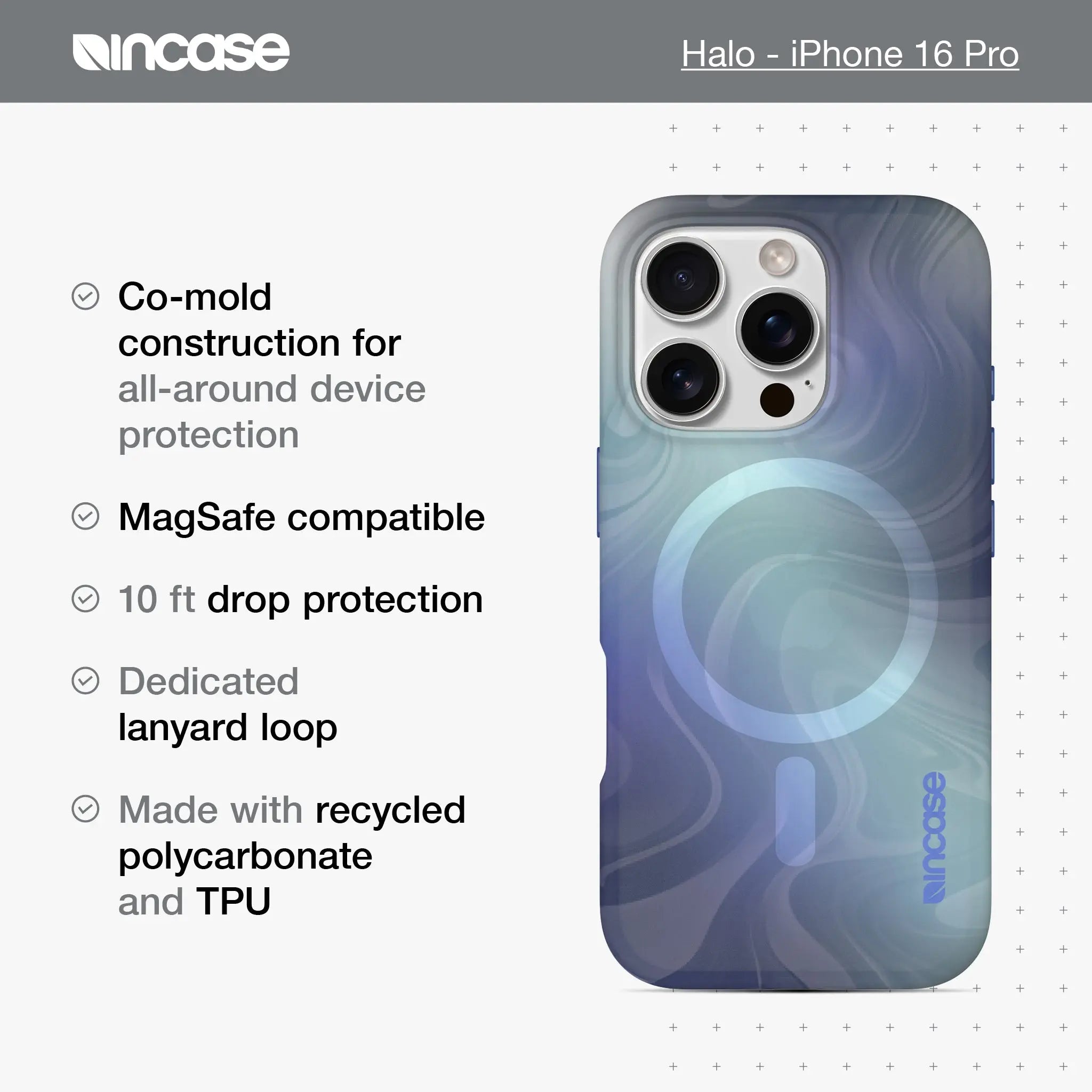 Halo Case with MagSafe for iPhone 16 Pro Incase