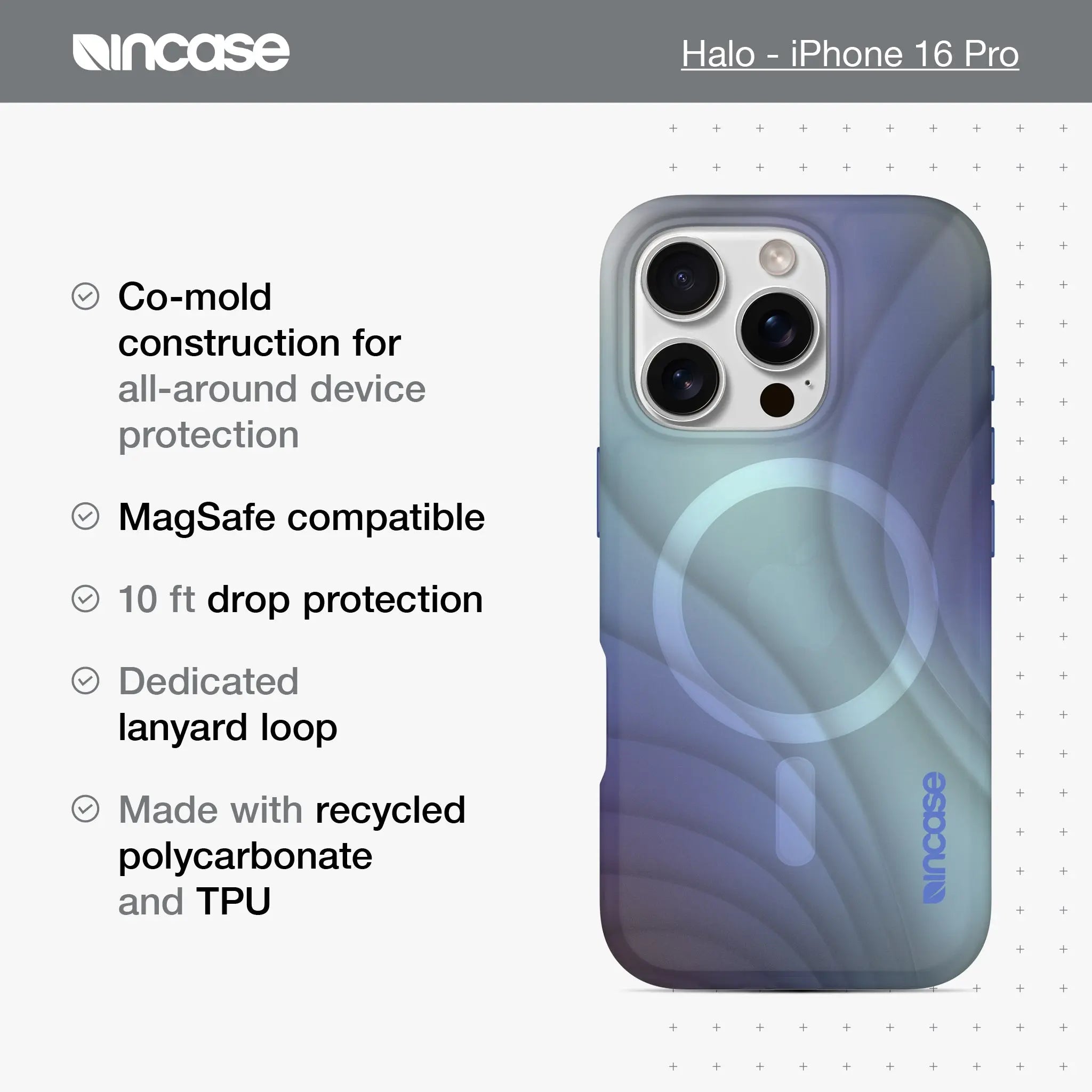 Halo Case with MagSafe for iPhone 16 Pro Incase