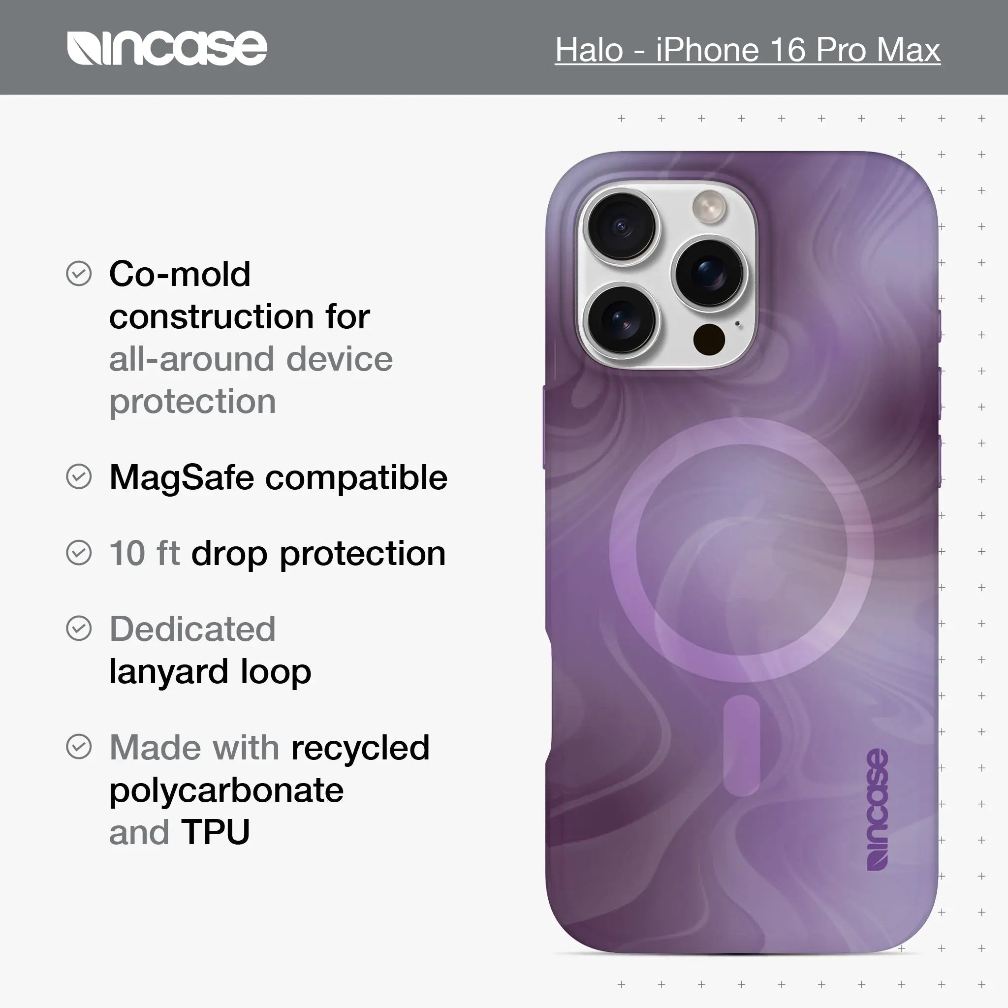 Halo Case with MagSafe for iPhone 16 Pro Max Incase