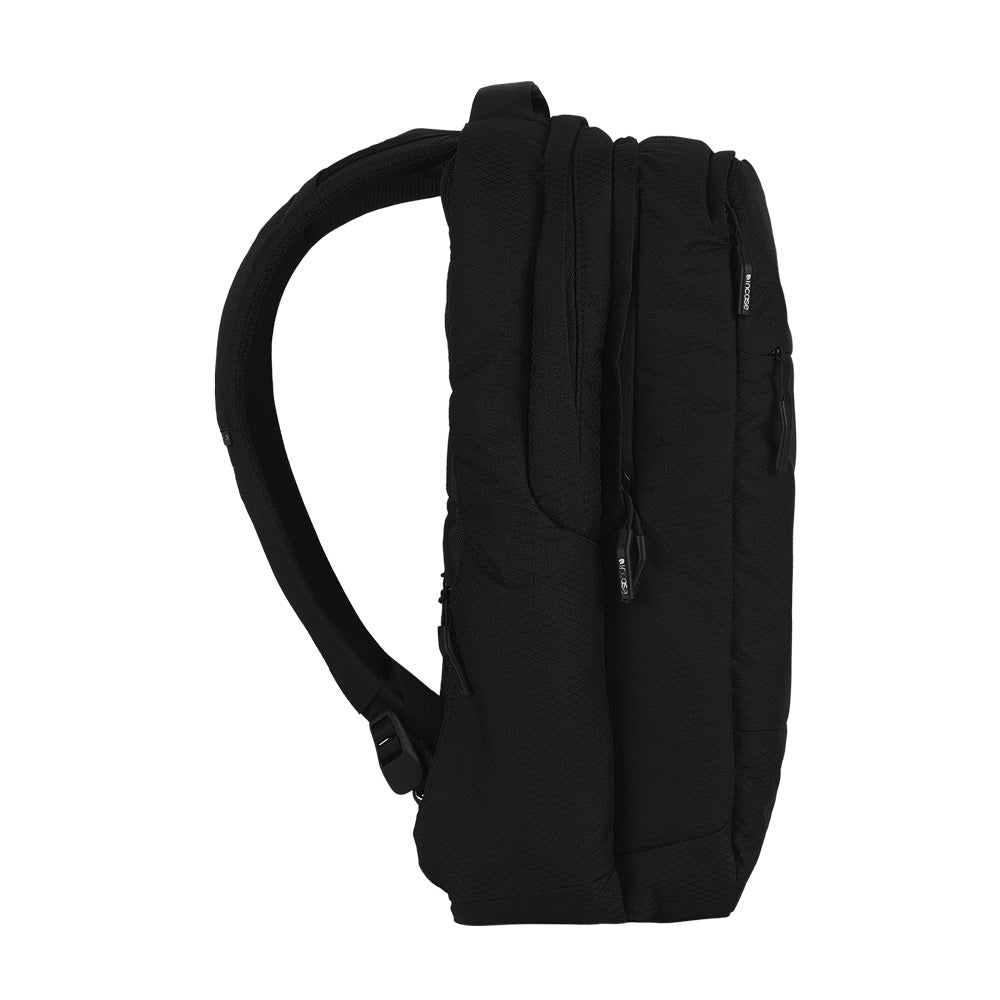 Black | City Backpack with Diamond Ripstop - Black